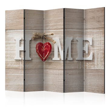 Rumsavdelare Arkiio Home and red heart 225x172 cm