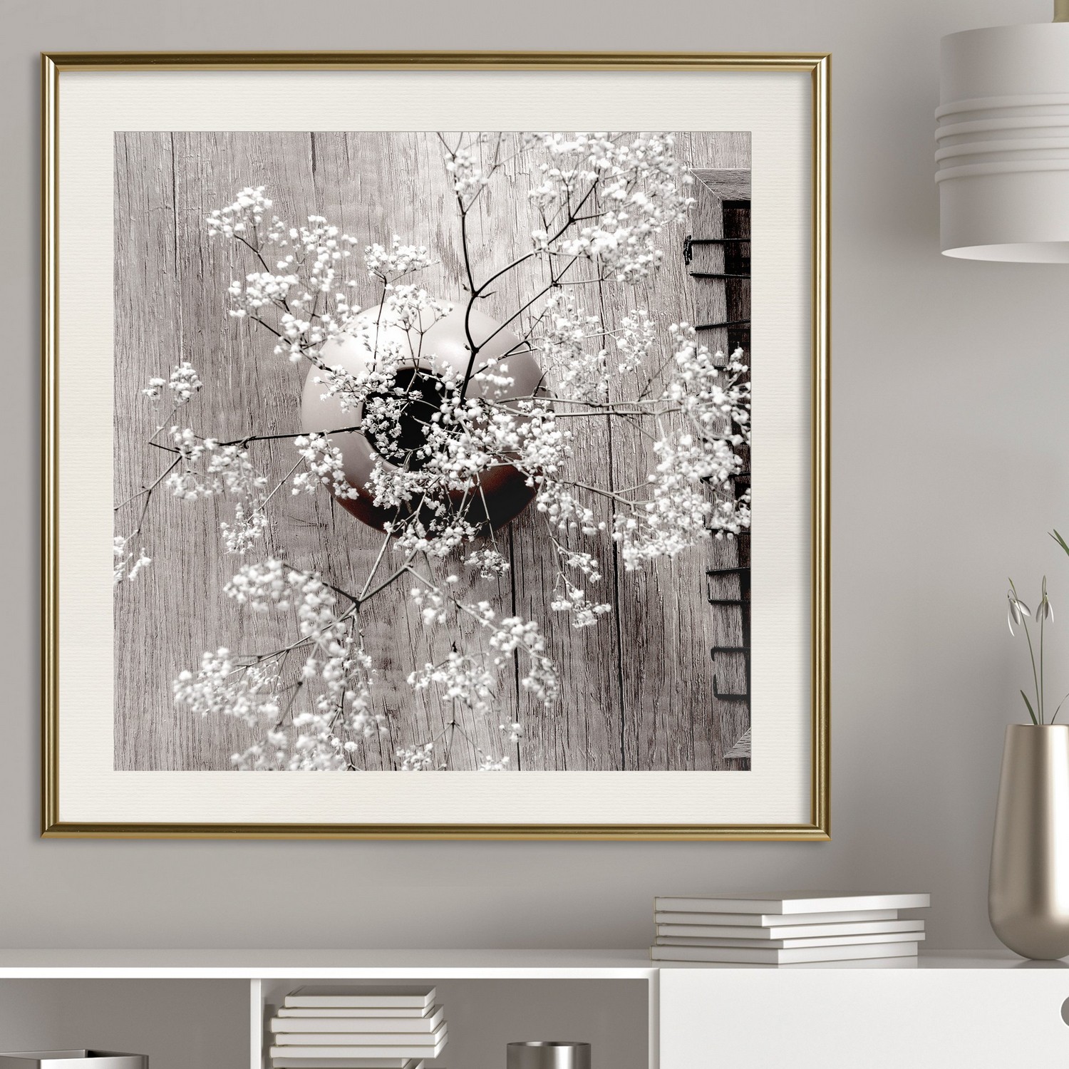 Poster Artgeist Affisch Dried Flowers Fyrkantig