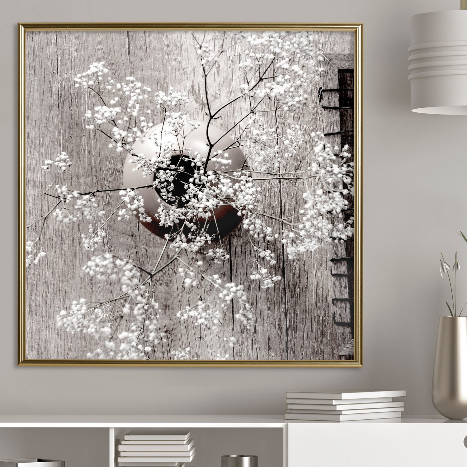 Poster Artgeist Affisch Dried Flowers Fyrkantig