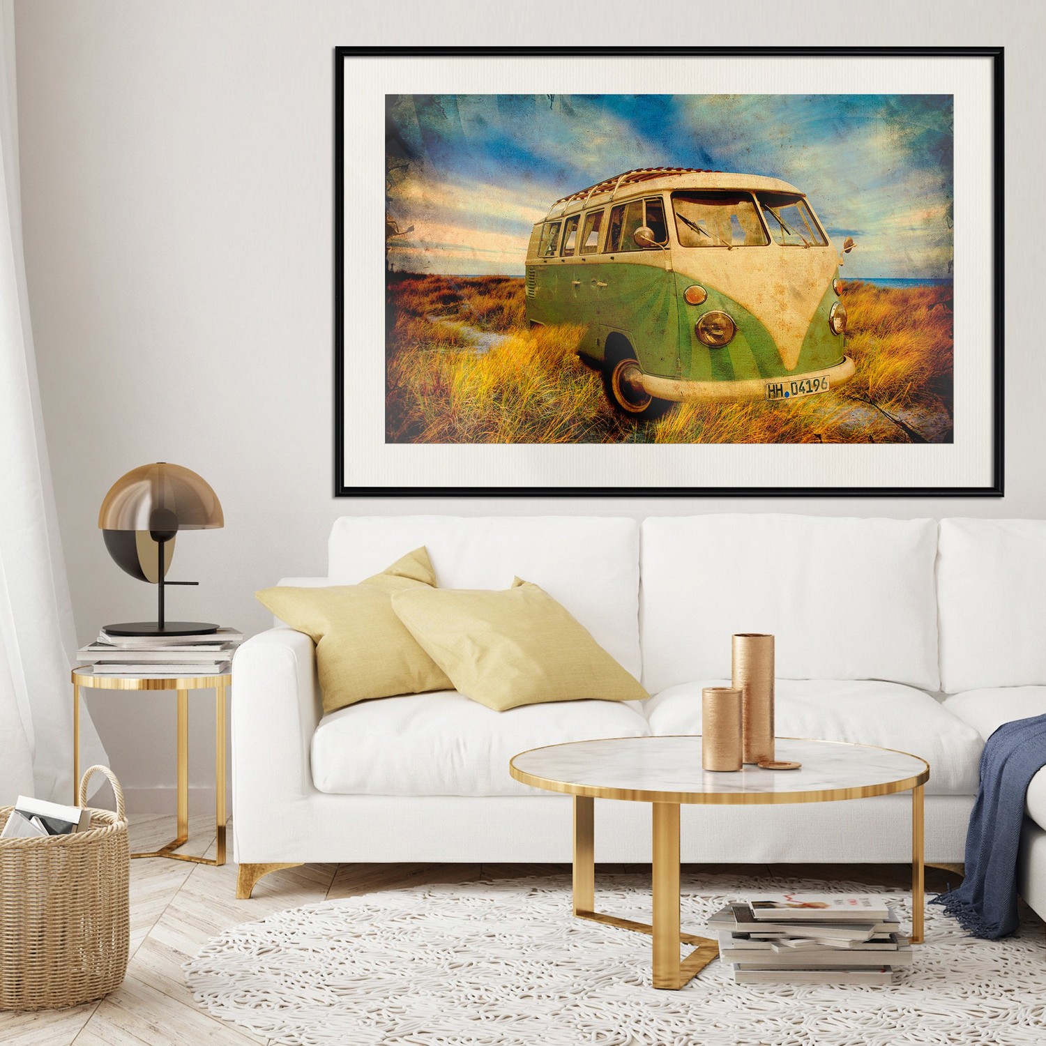 Poster Artgeist Affisch Retro Bus