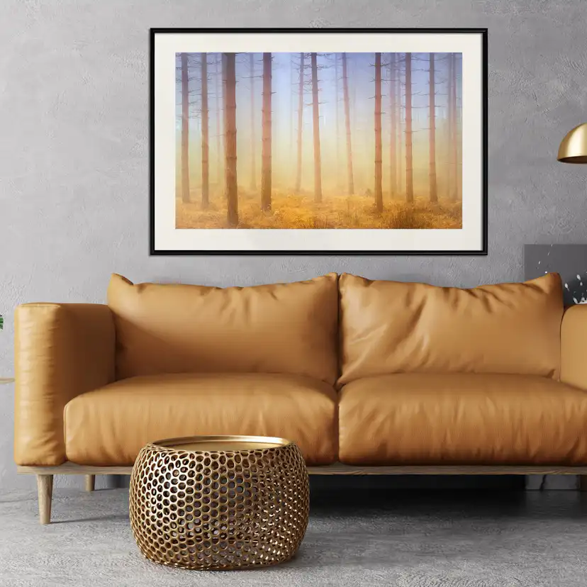 Poster Artgeist Affisch Foggy Forest