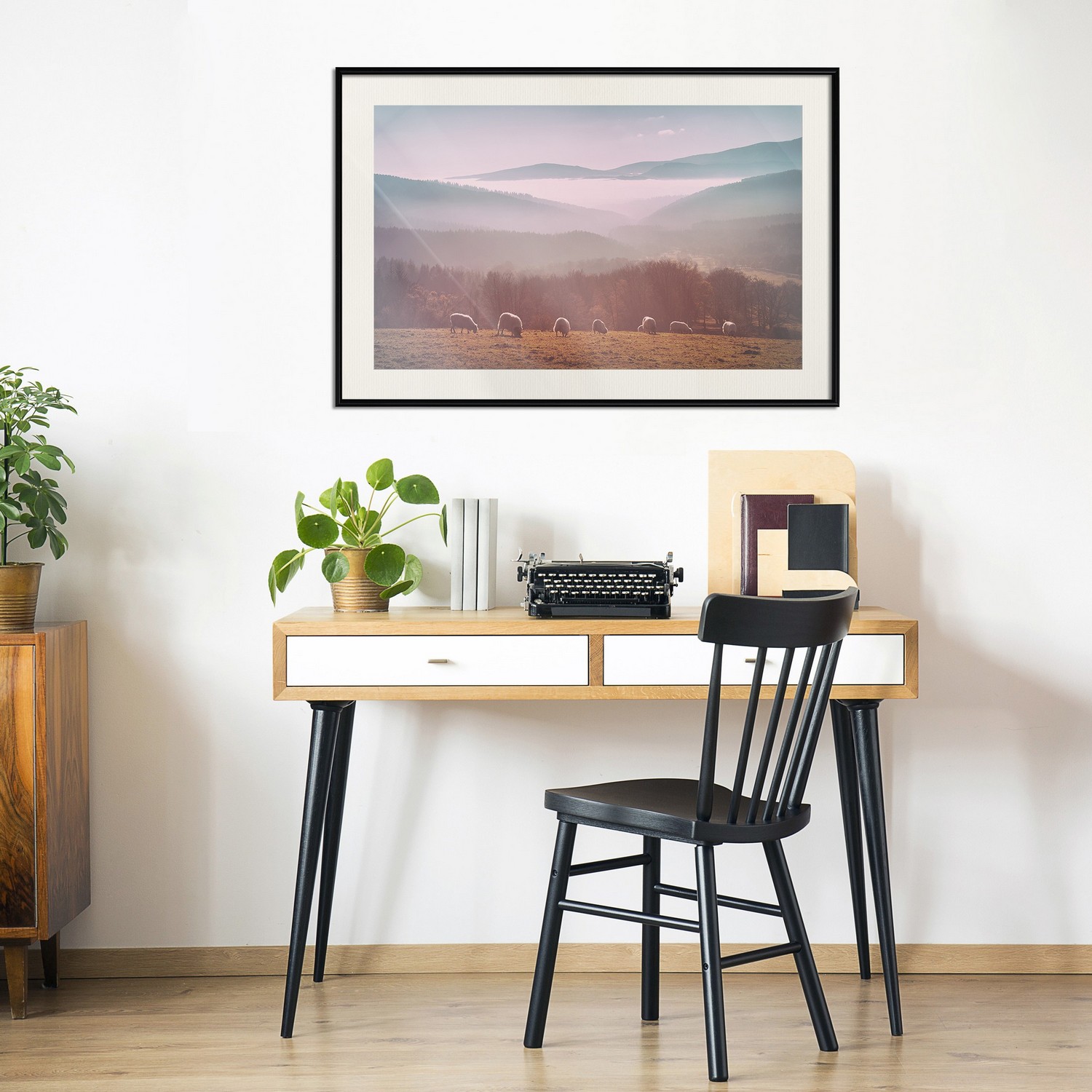 Poster Artgeist Affisch Flock of Sheep