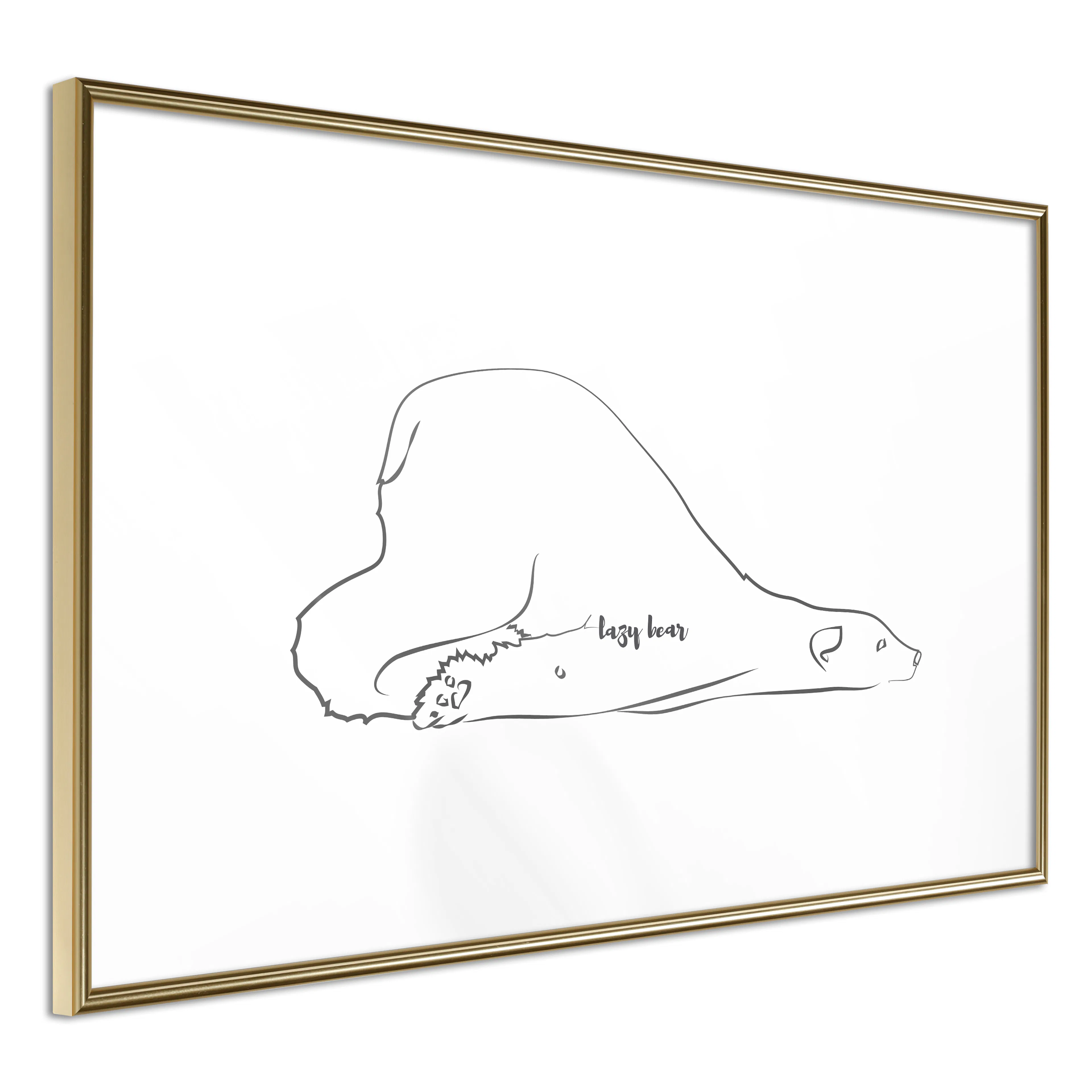 Poster Artgeist Affisch Lazy Bear