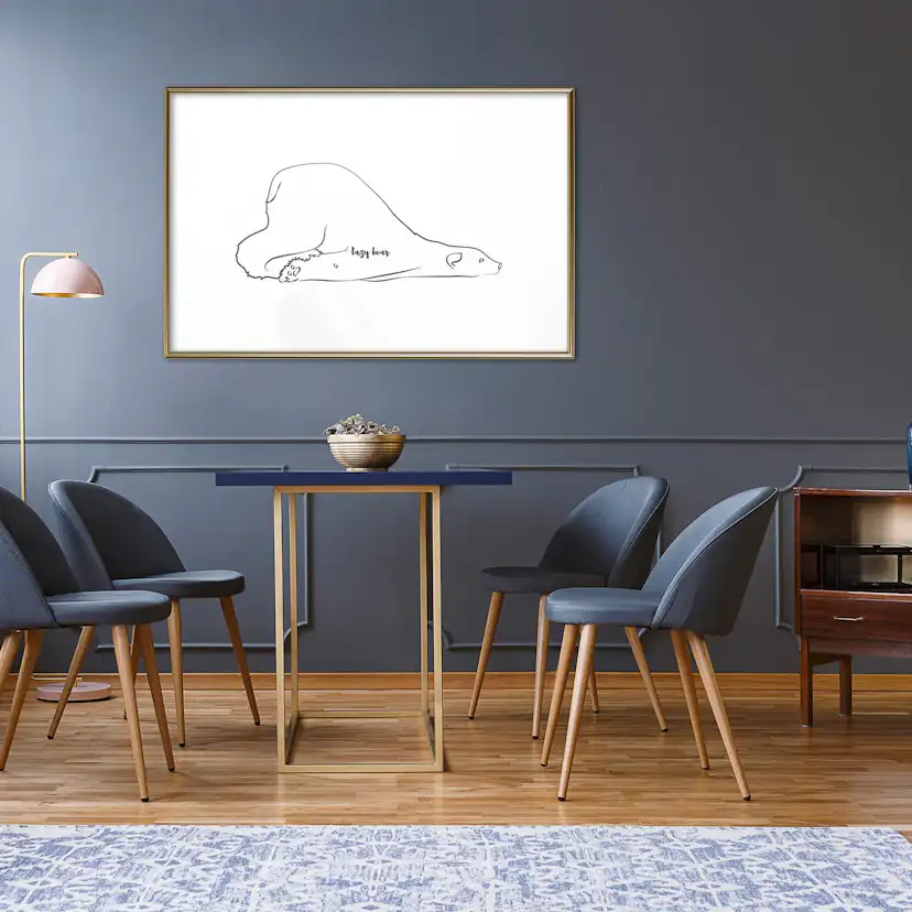 Poster Artgeist Affisch Lazy Bear