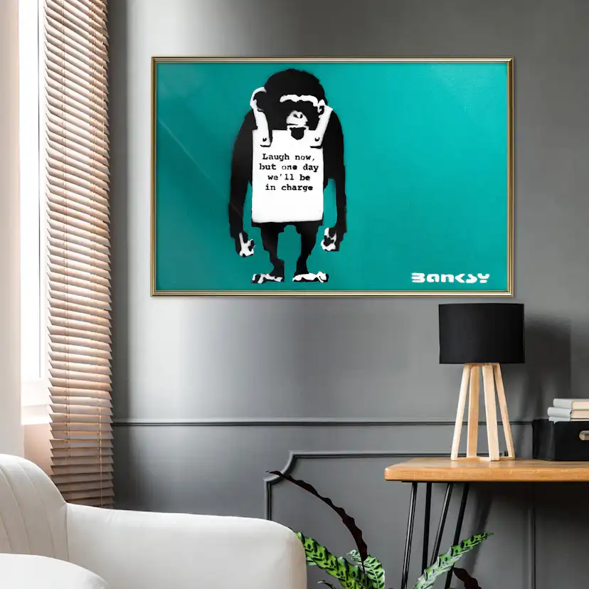 Poster Artgeist Affisch Angry Monkey