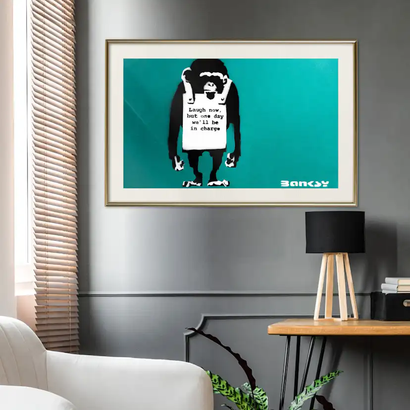 Poster Artgeist Affisch Angry Monkey