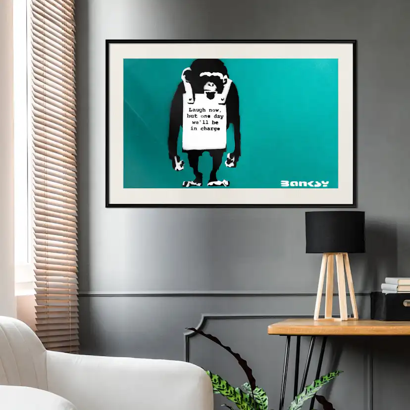 Poster Artgeist Affisch Angry Monkey