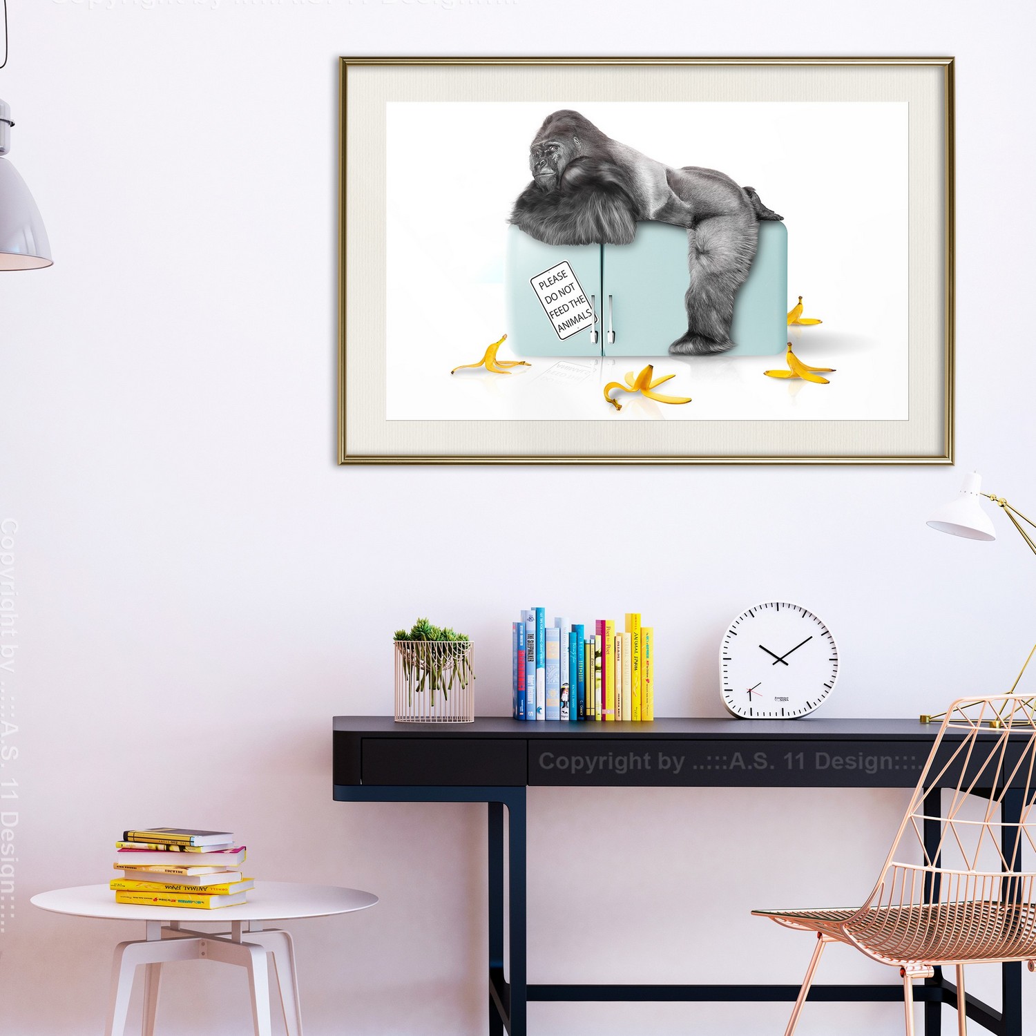 Poster Artgeist Affisch Hungry Gorilla