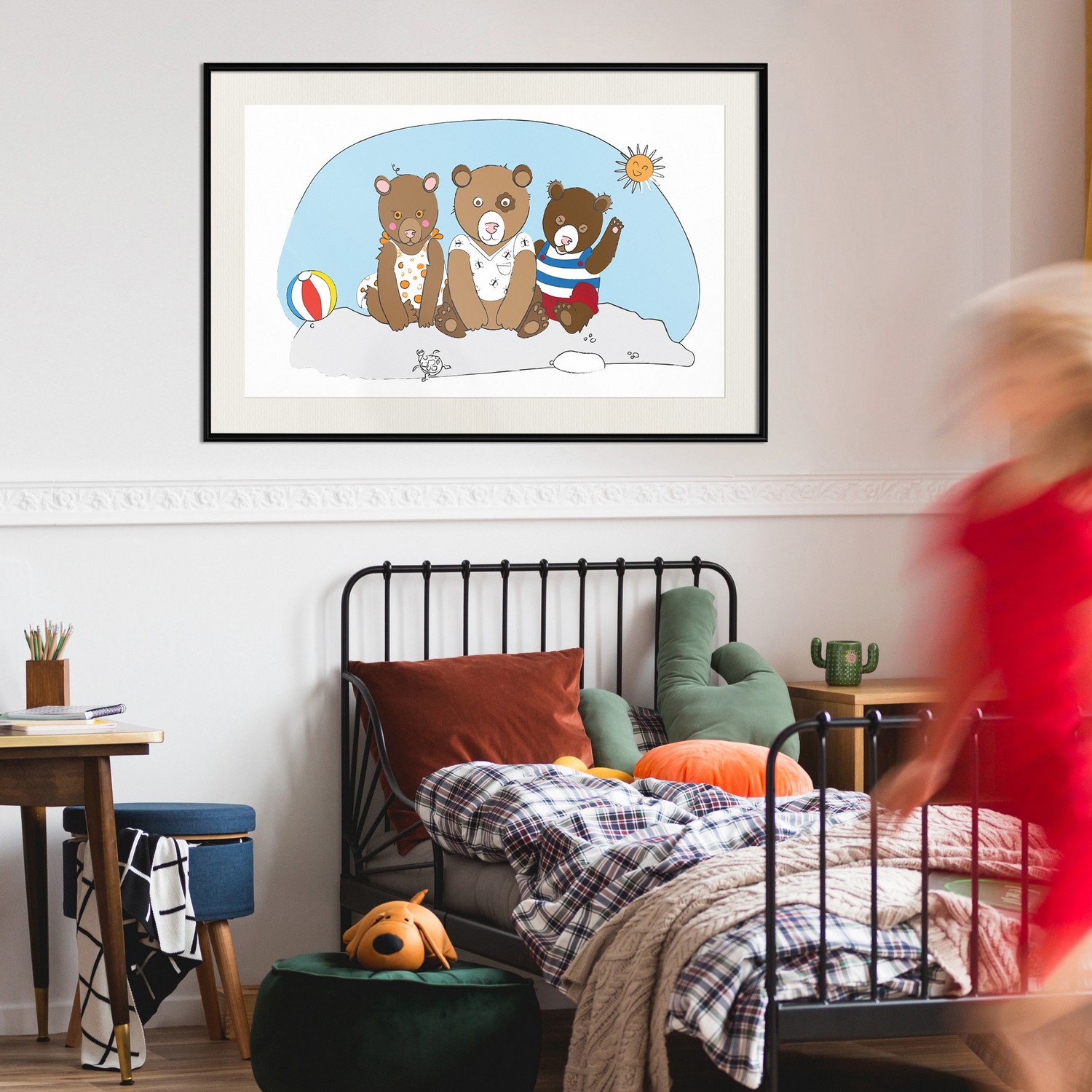 Poster Artgeist Affisch Teddy Bears on the Beach