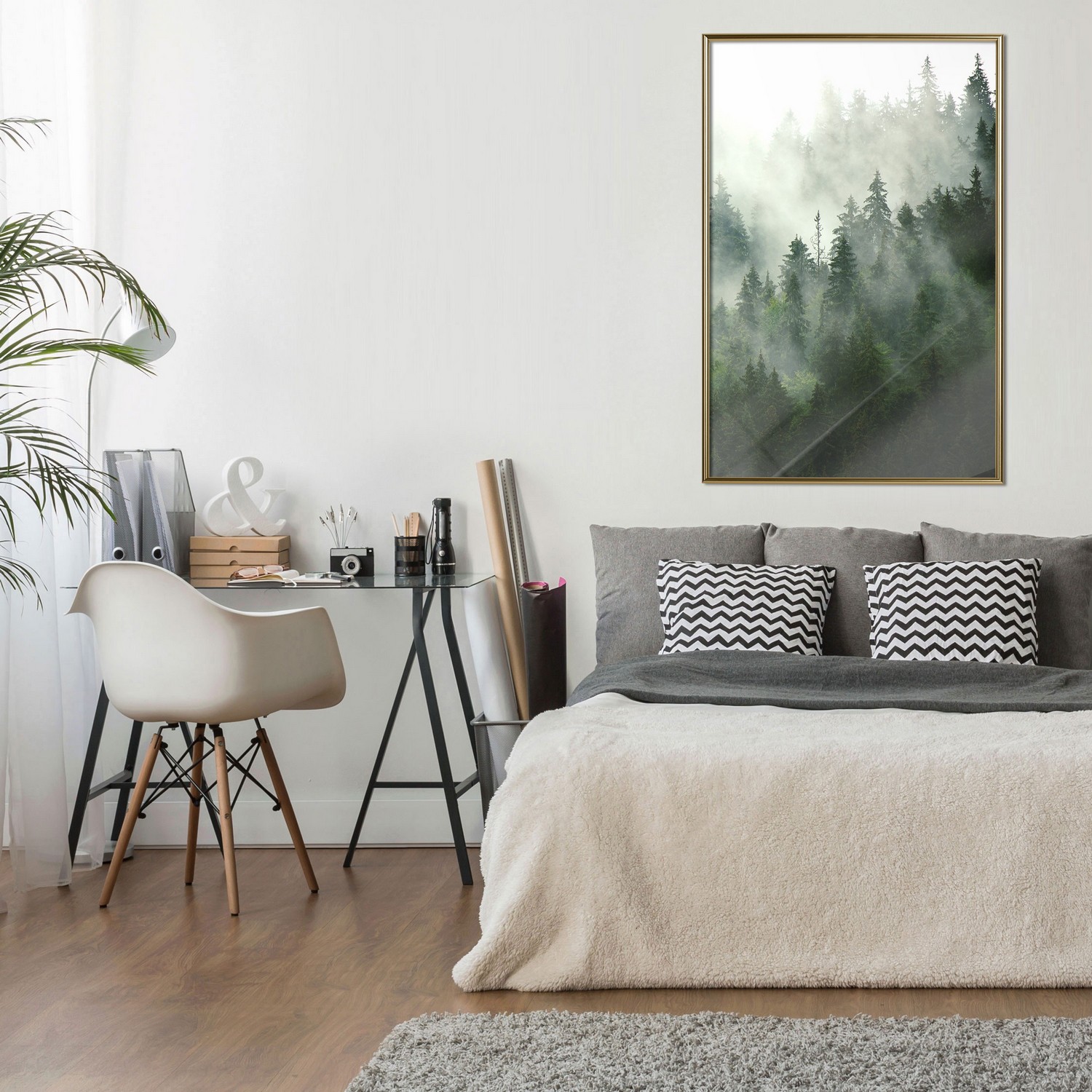 Poster Artgeist Affisch Coniferous Forest