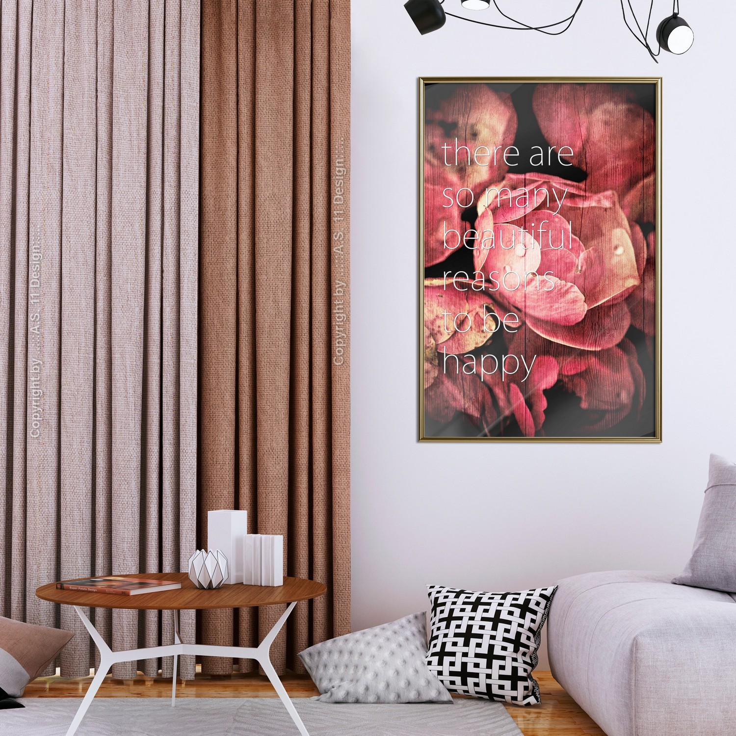 Poster Artgeist Affisch There Are so Many Beautiful Reasons to Be Happy