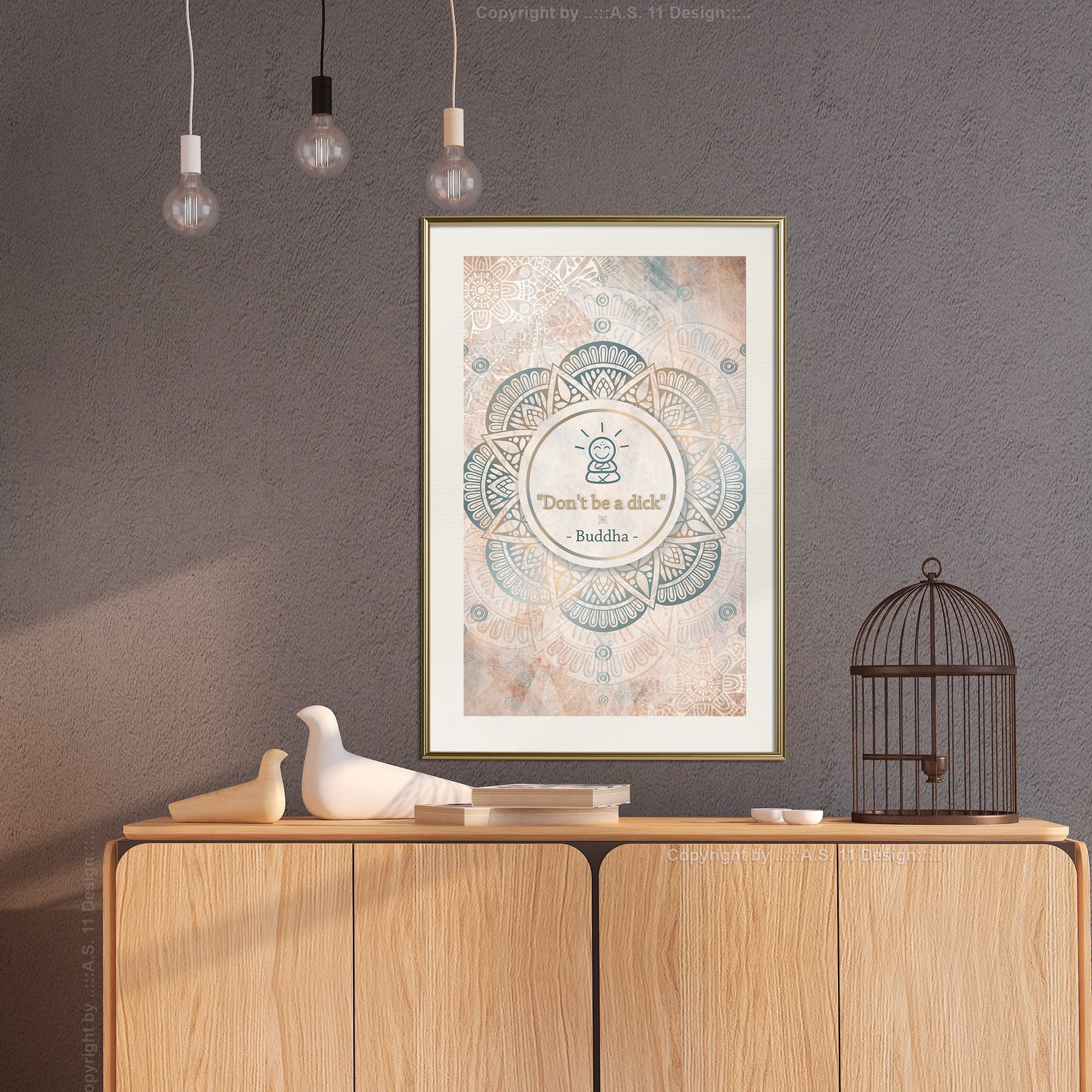 Poster Artgeist Affisch Don't Be a Dick