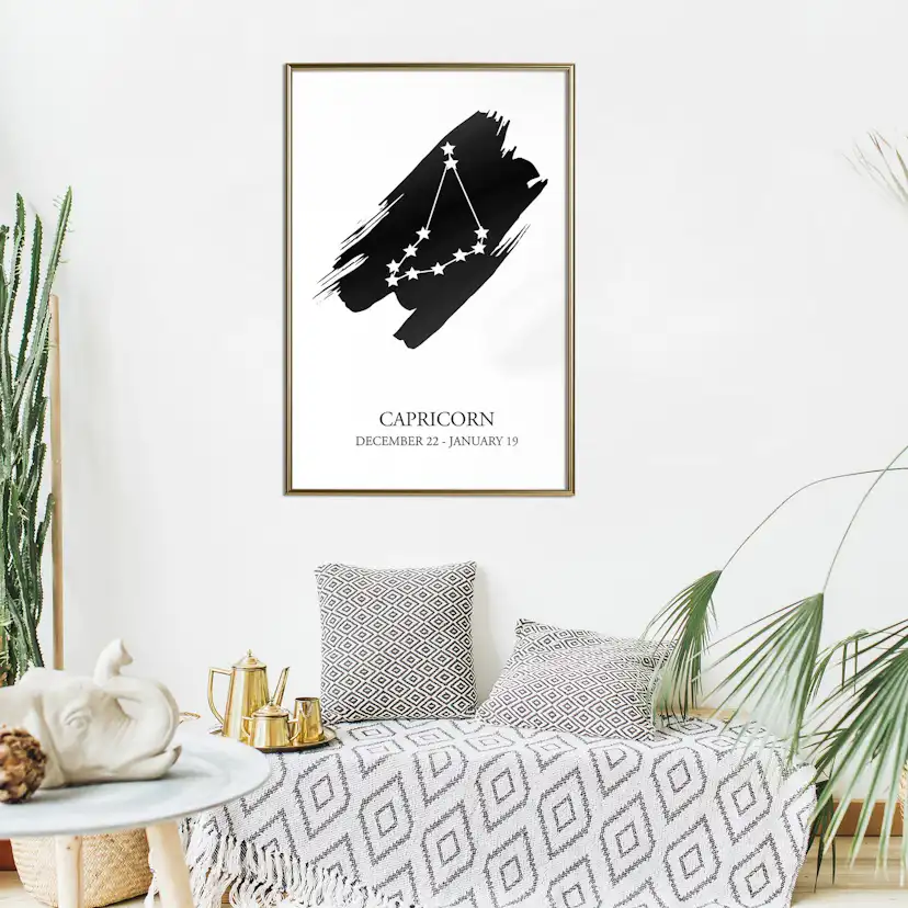 Poster Artgeist Affisch Zodiac Signs Capricorn