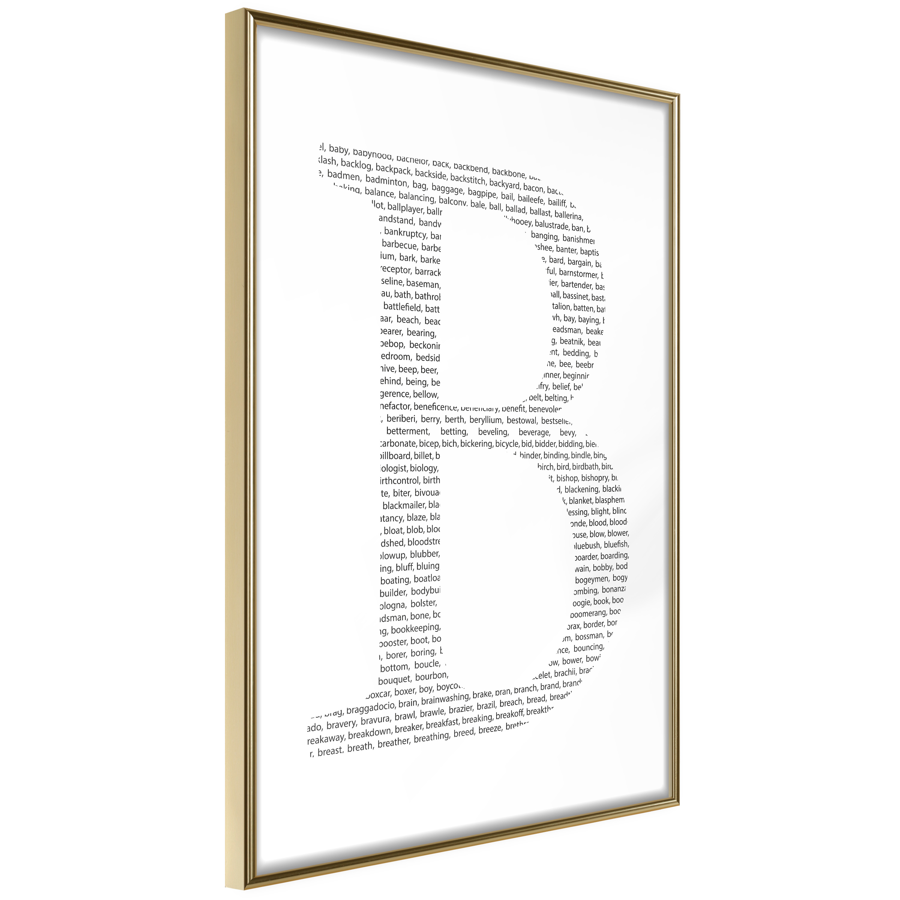 Poster Artgeist Affisch Letter B
