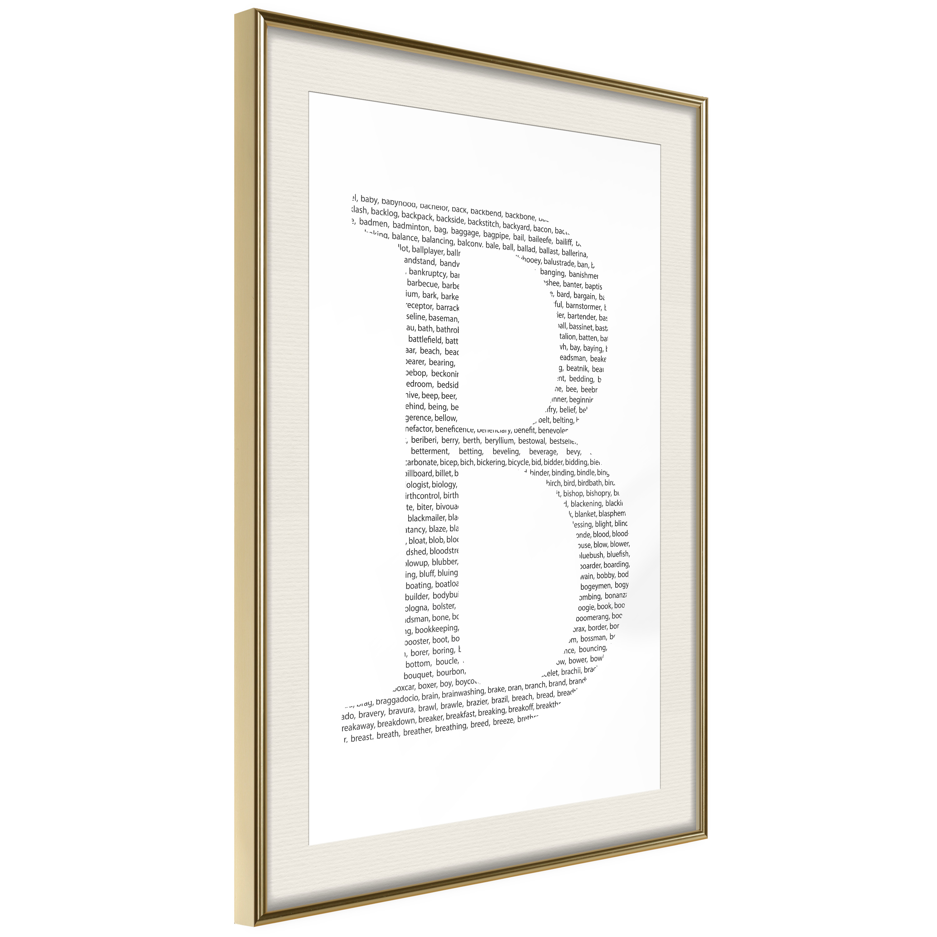 Poster Artgeist Affisch Letter B