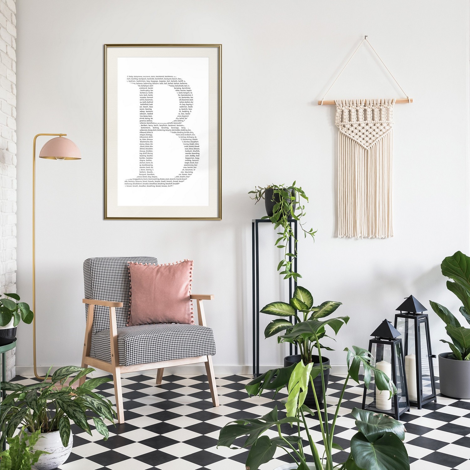 Poster Artgeist Affisch Letter B