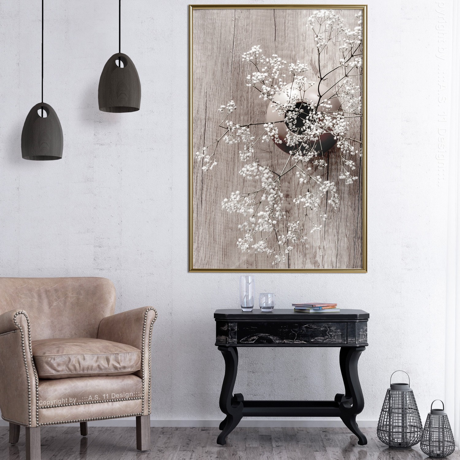 Poster Artgeist Affisch Dried Flowers