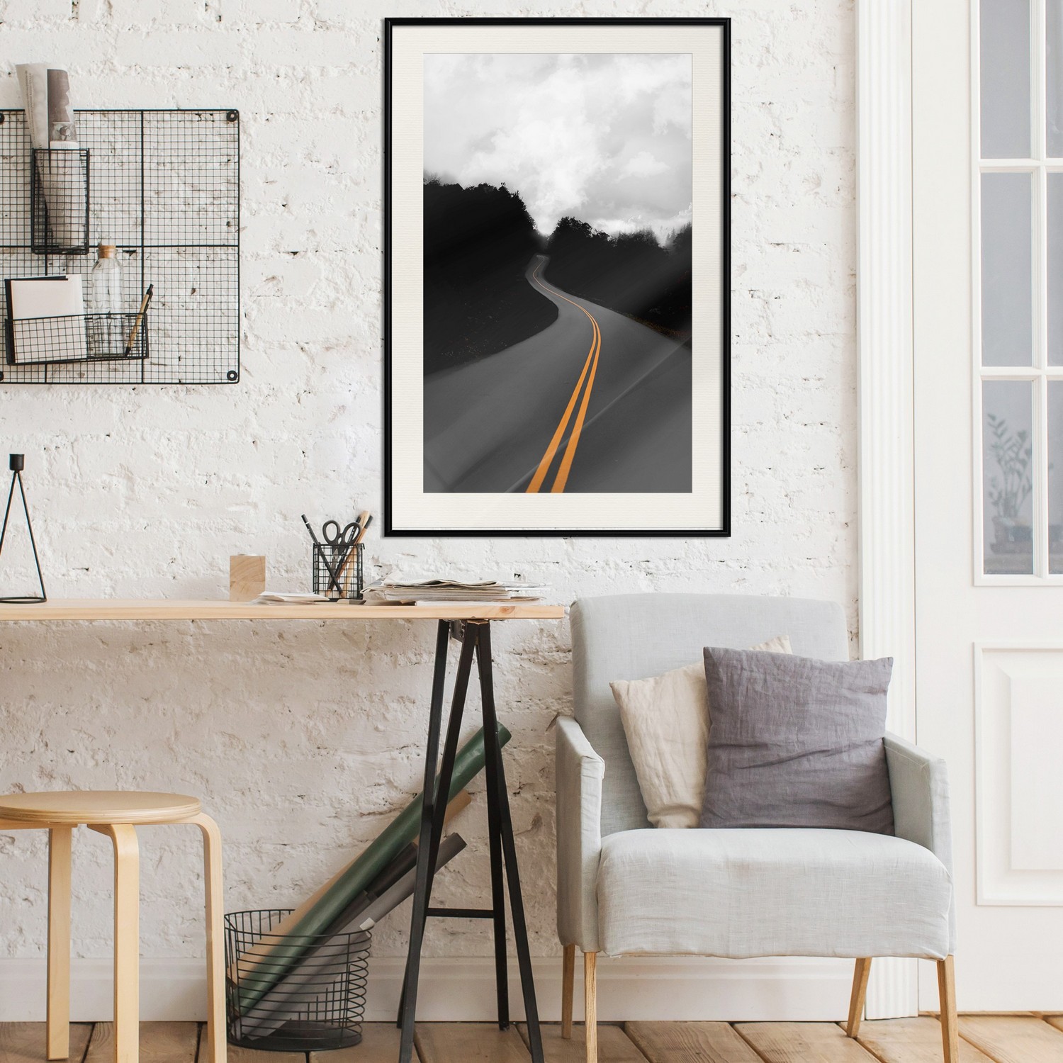 Poster Artgeist Affisch Double Solid Line