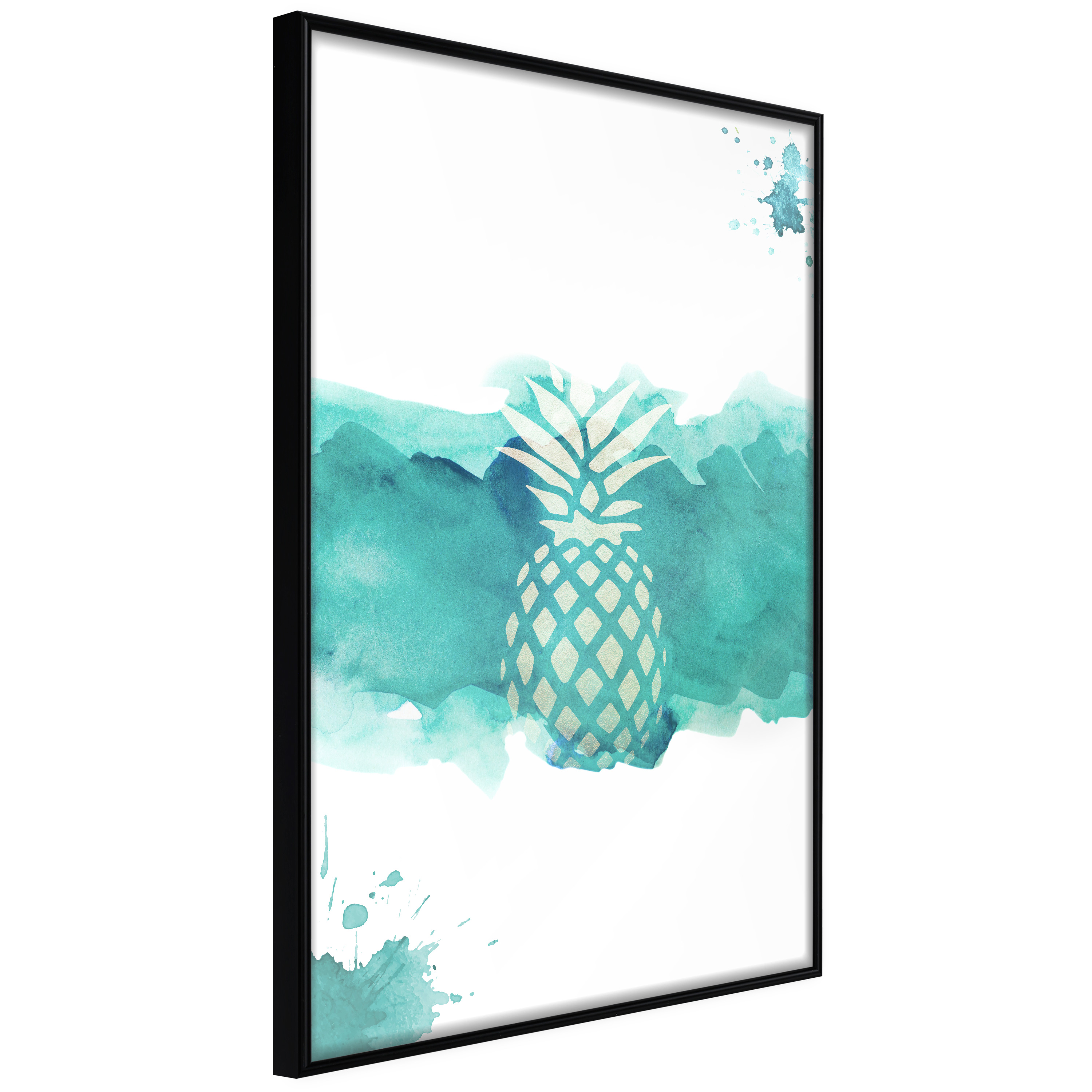 Poster Artgeist Affisch Pineapple in Watercolours