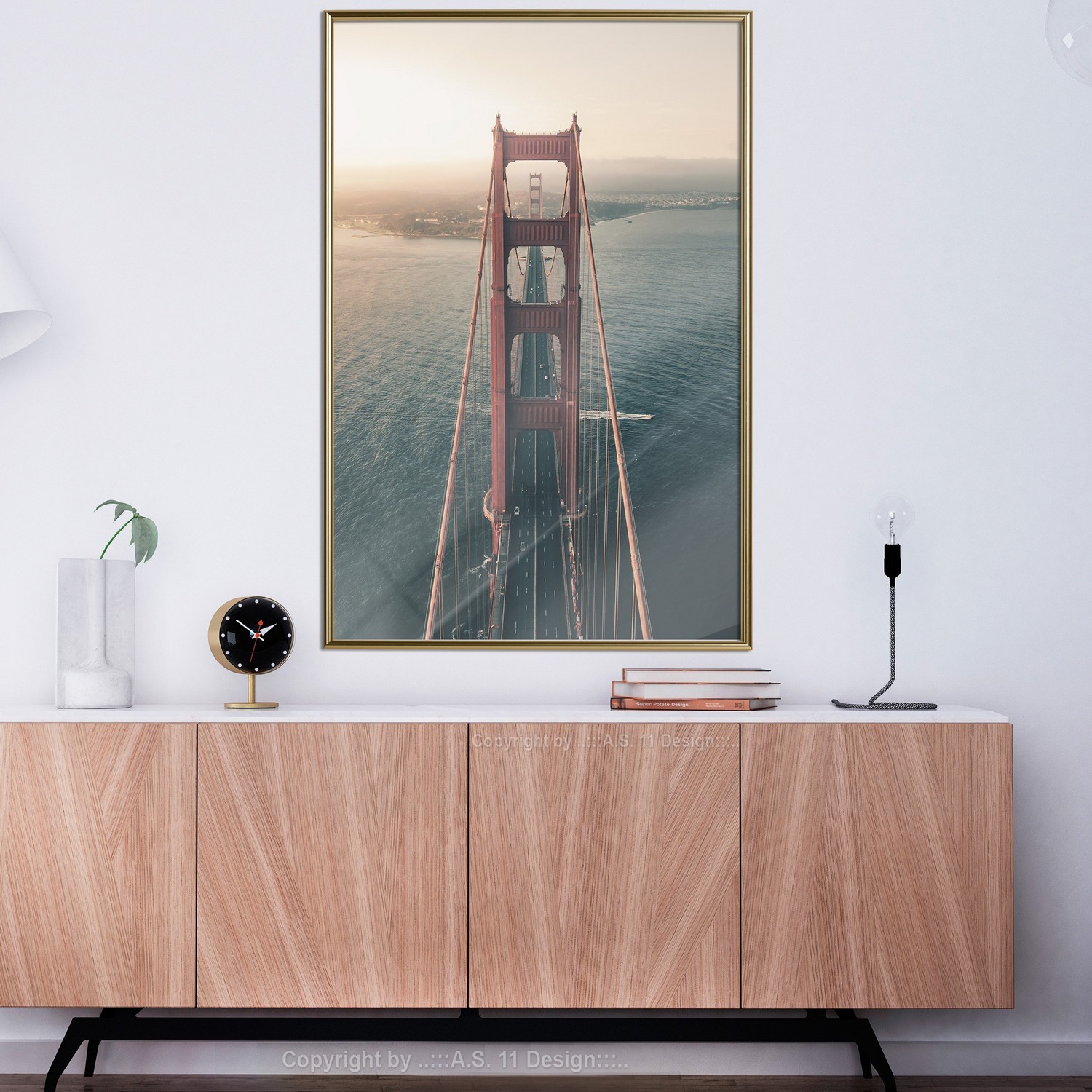 Poster Artgeist Affisch Golden Gate Bridge