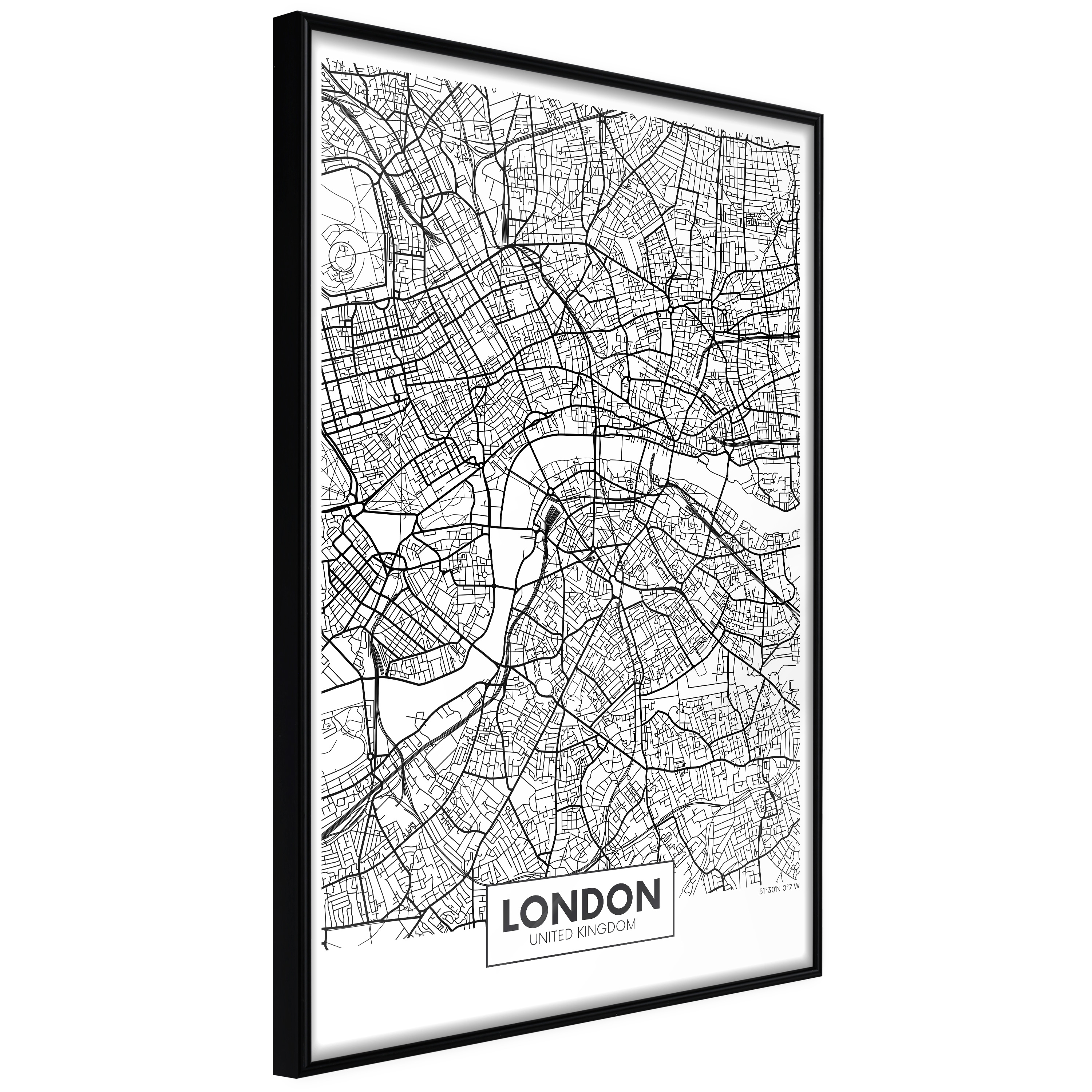 Poster Artgeist Affisch Map of London