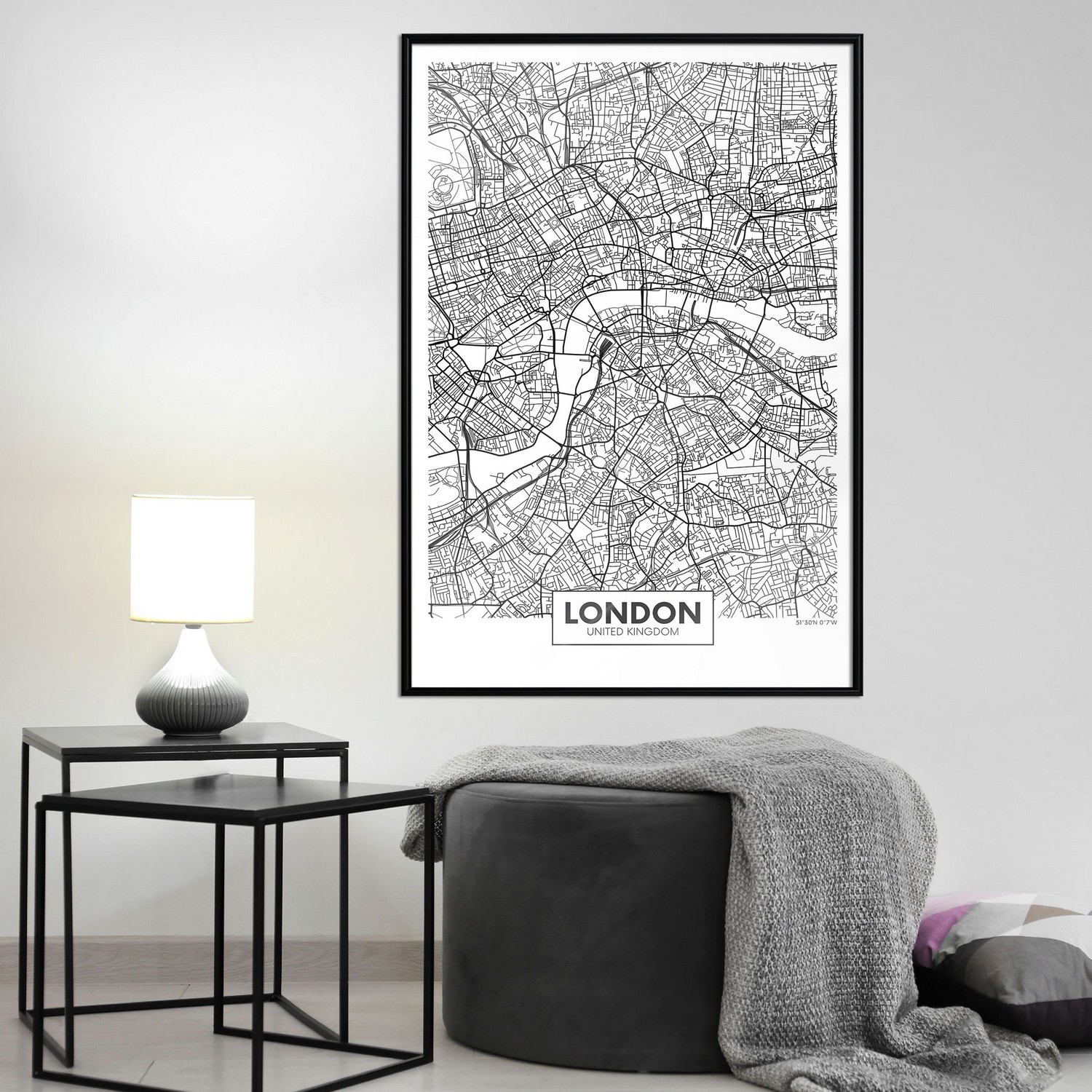 Poster Artgeist Affisch Map of London