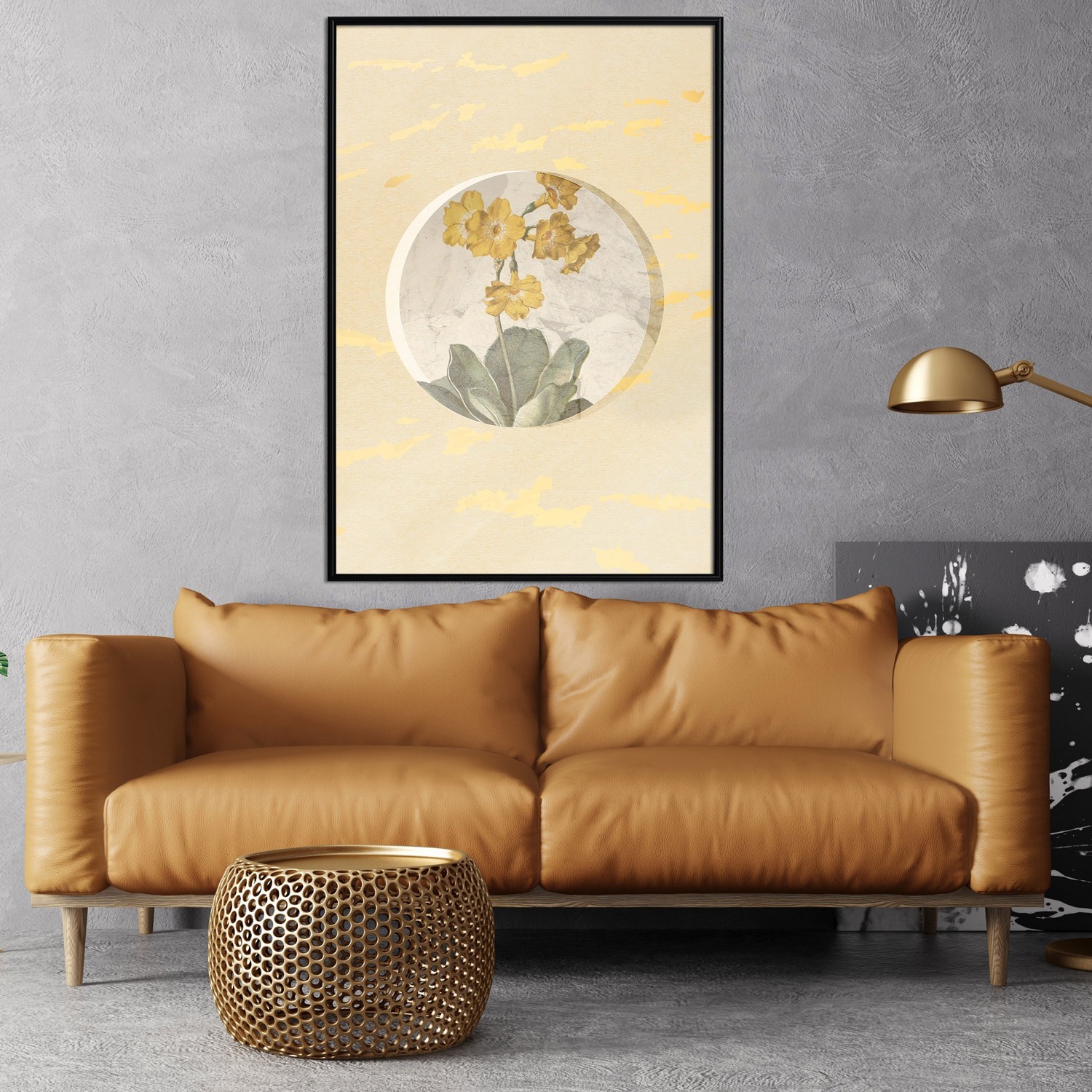 Poster Artgeist Affisch Flower In Circle