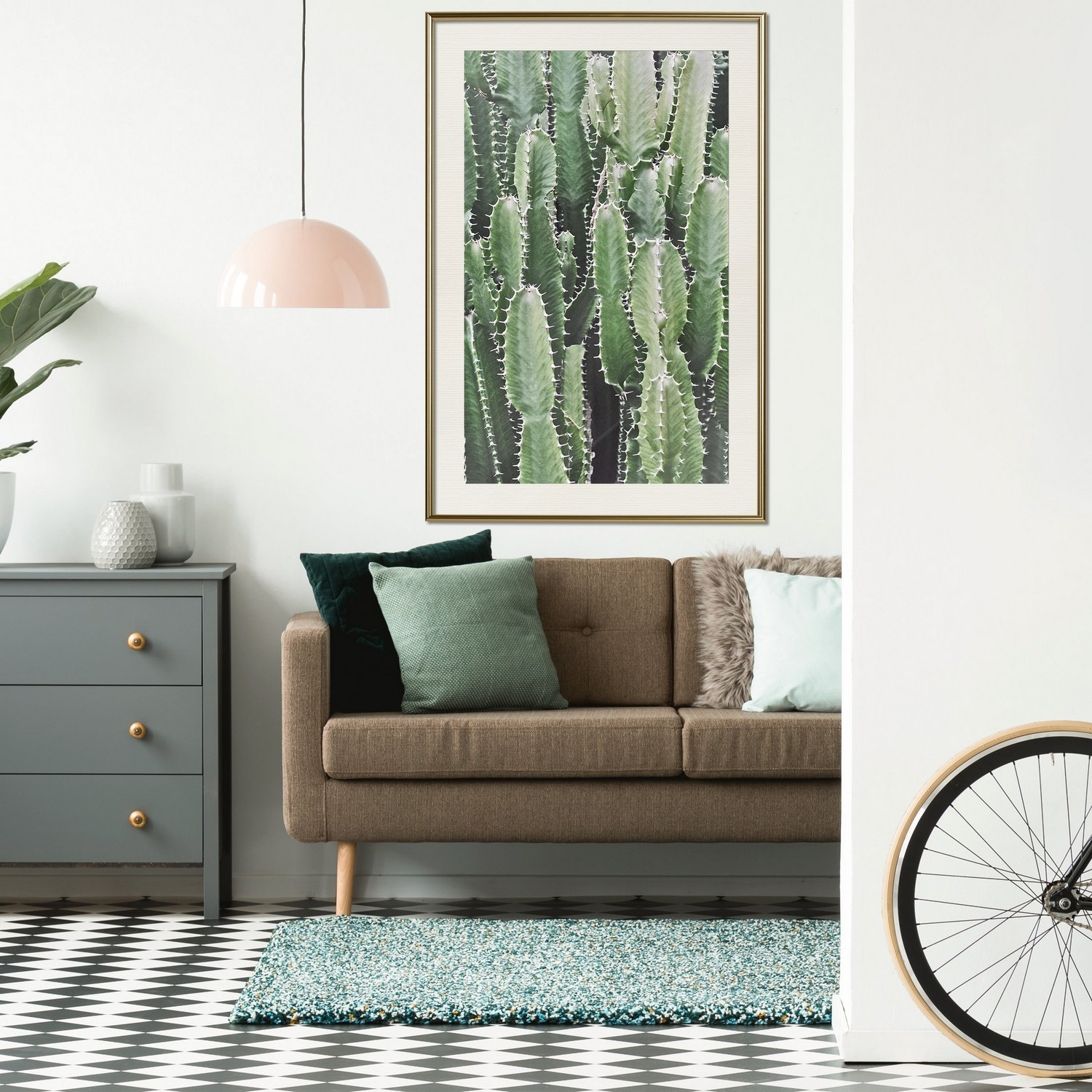 Poster Artgeist Affisch Cactus Garden