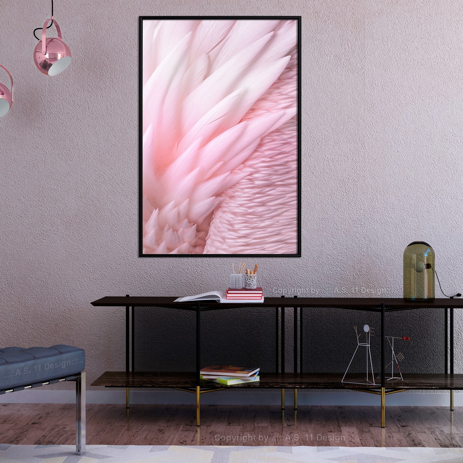 Poster Artgeist Affisch Feathers