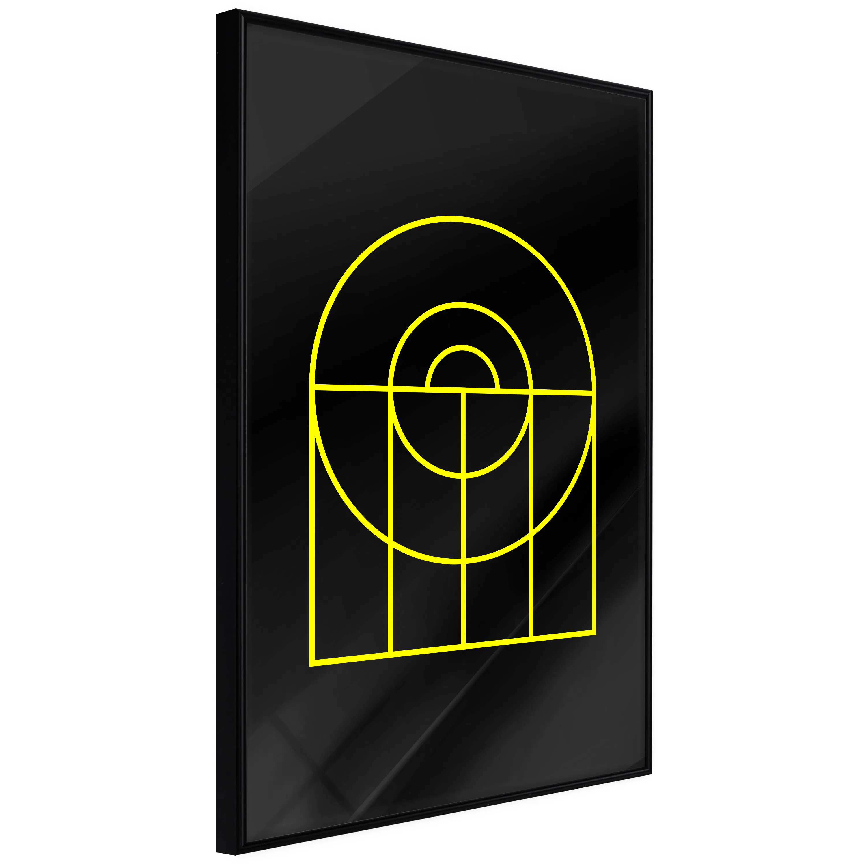 Poster Artgeist Affisch Black Geometry