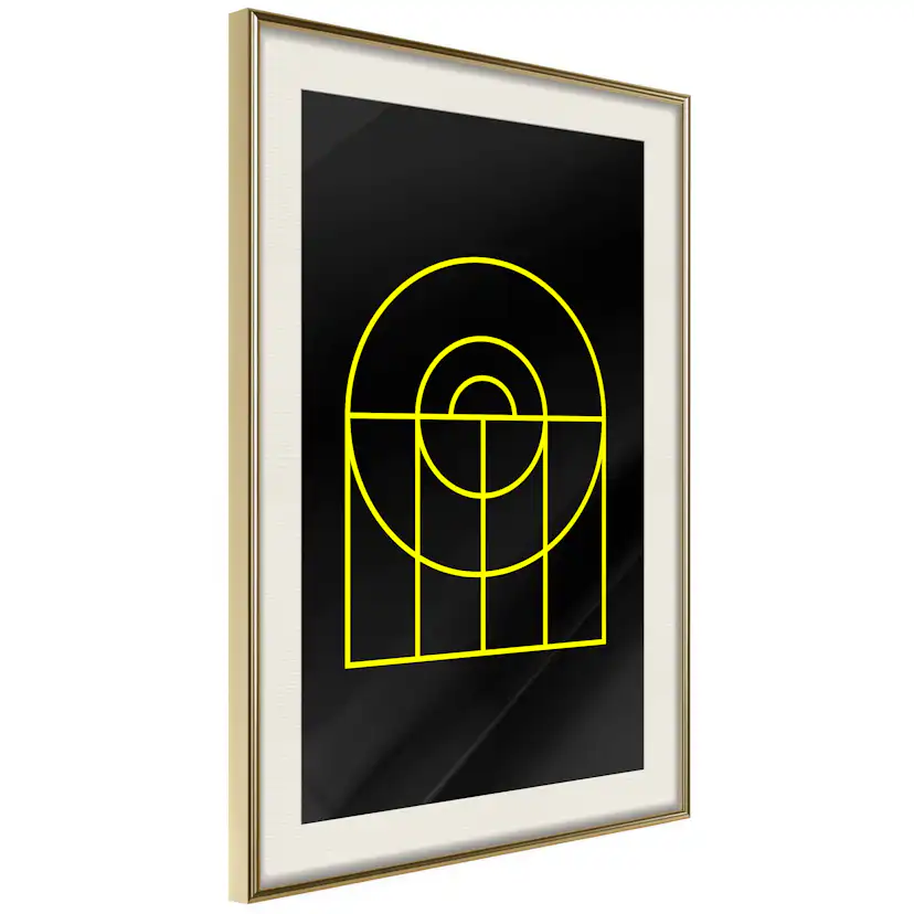 Poster Artgeist Affisch Black Geometry