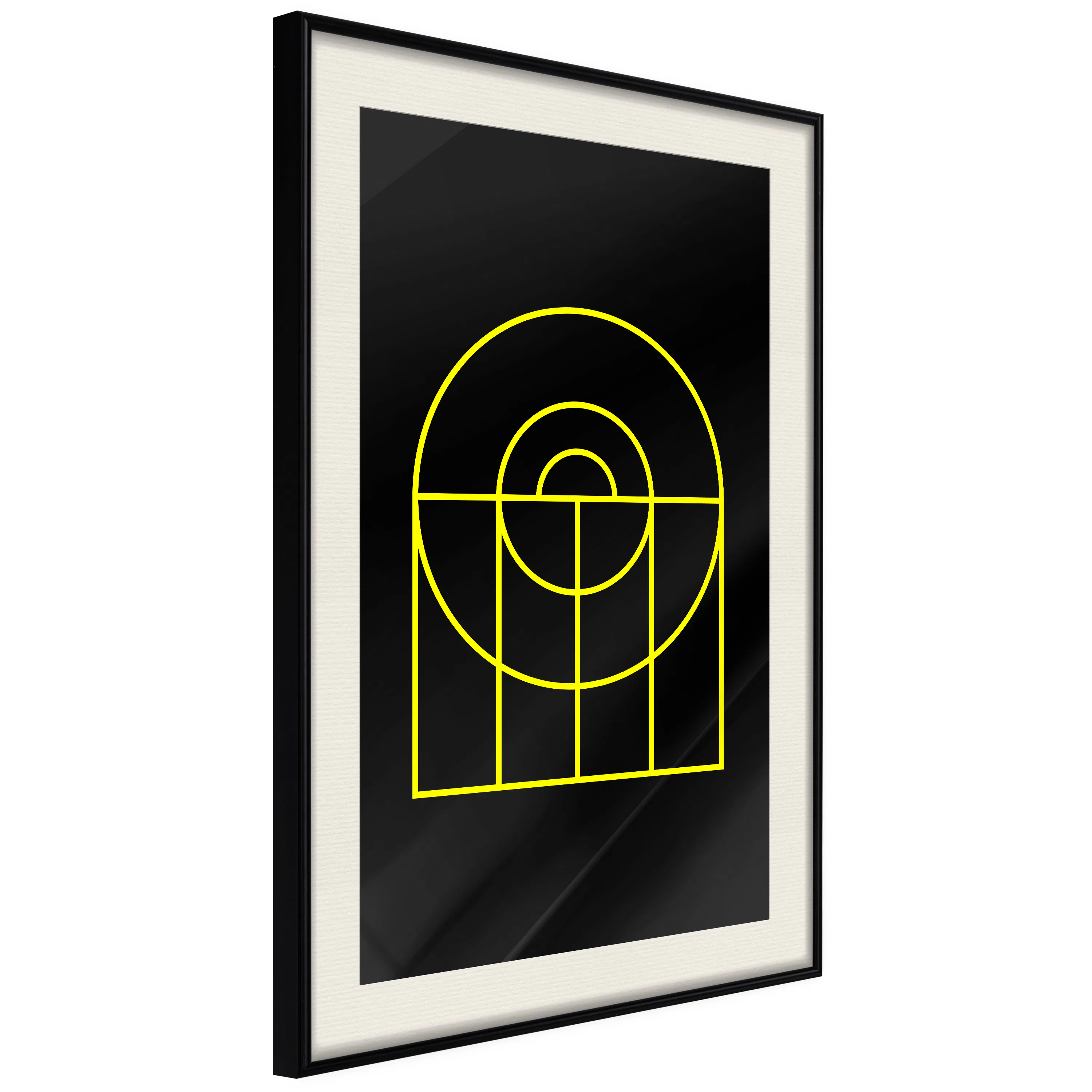 Poster Artgeist Affisch Black Geometry