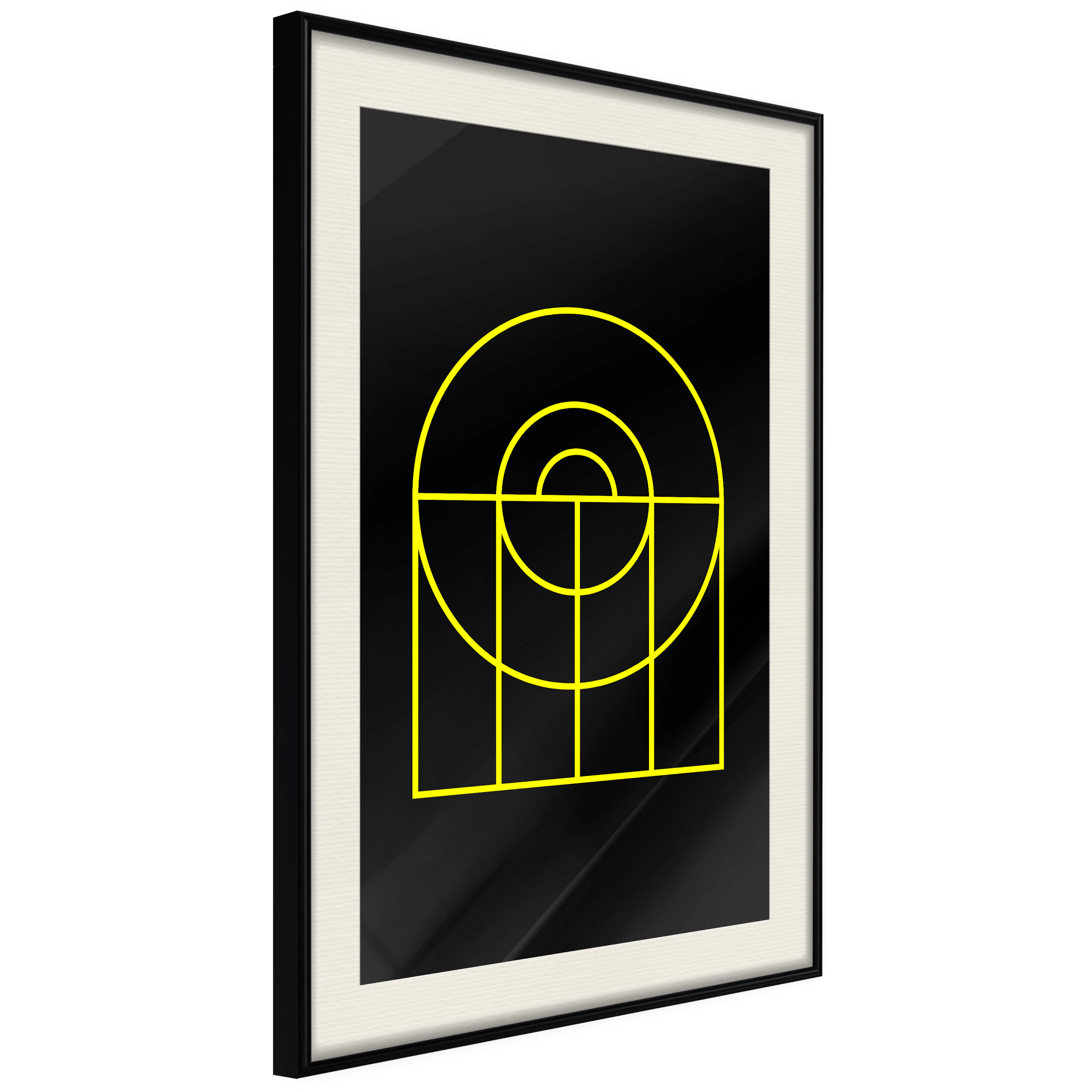 Poster Artgeist Affisch Black Geometry
