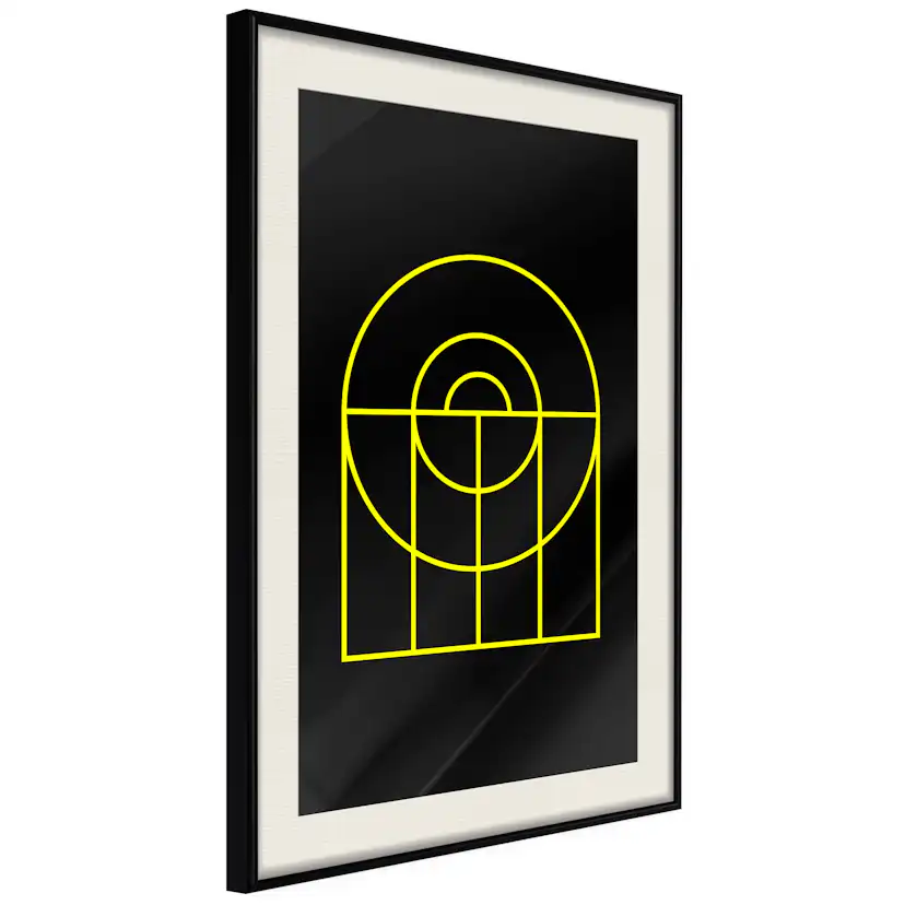 Poster Artgeist Affisch Black Geometry