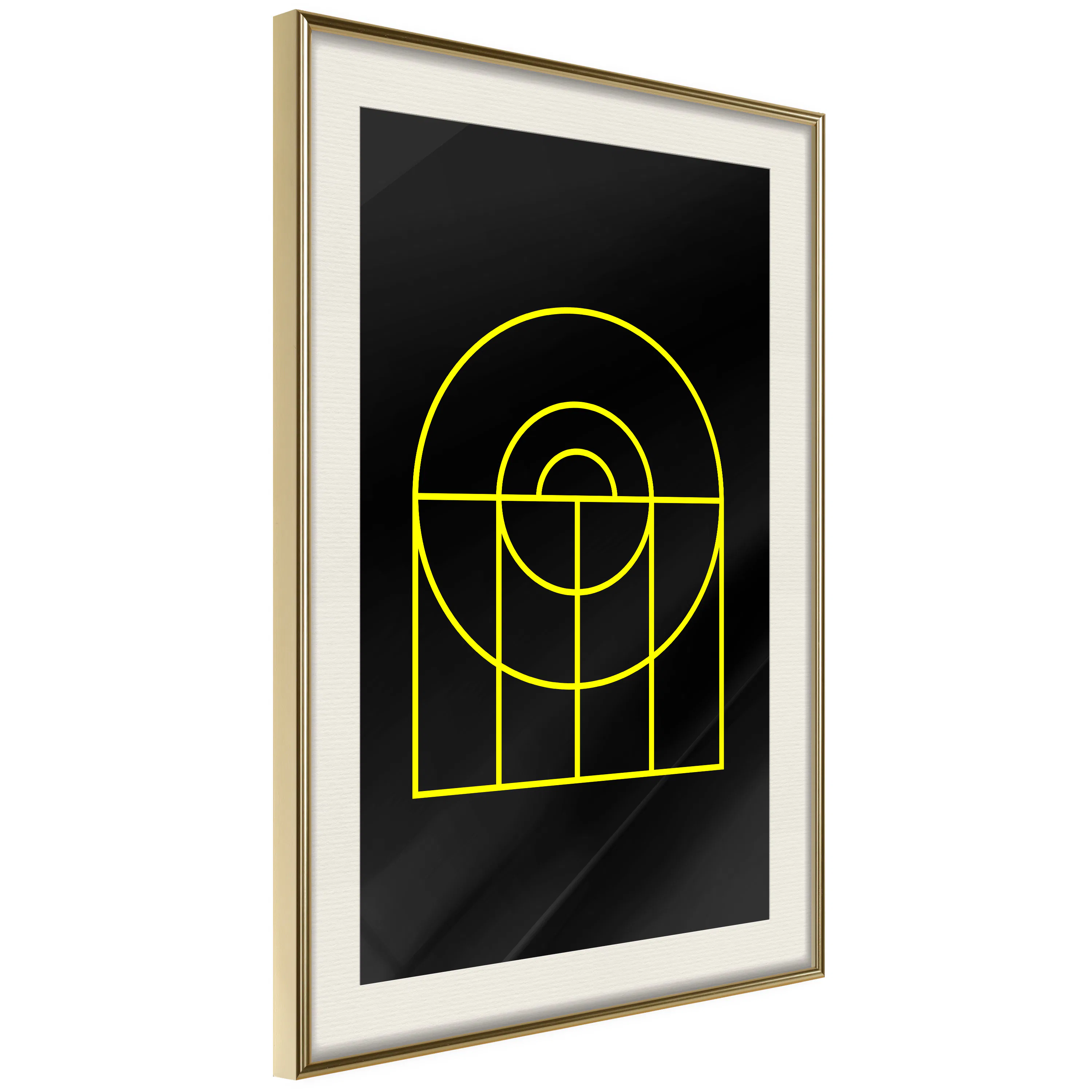 Poster Artgeist Affisch Black Geometry