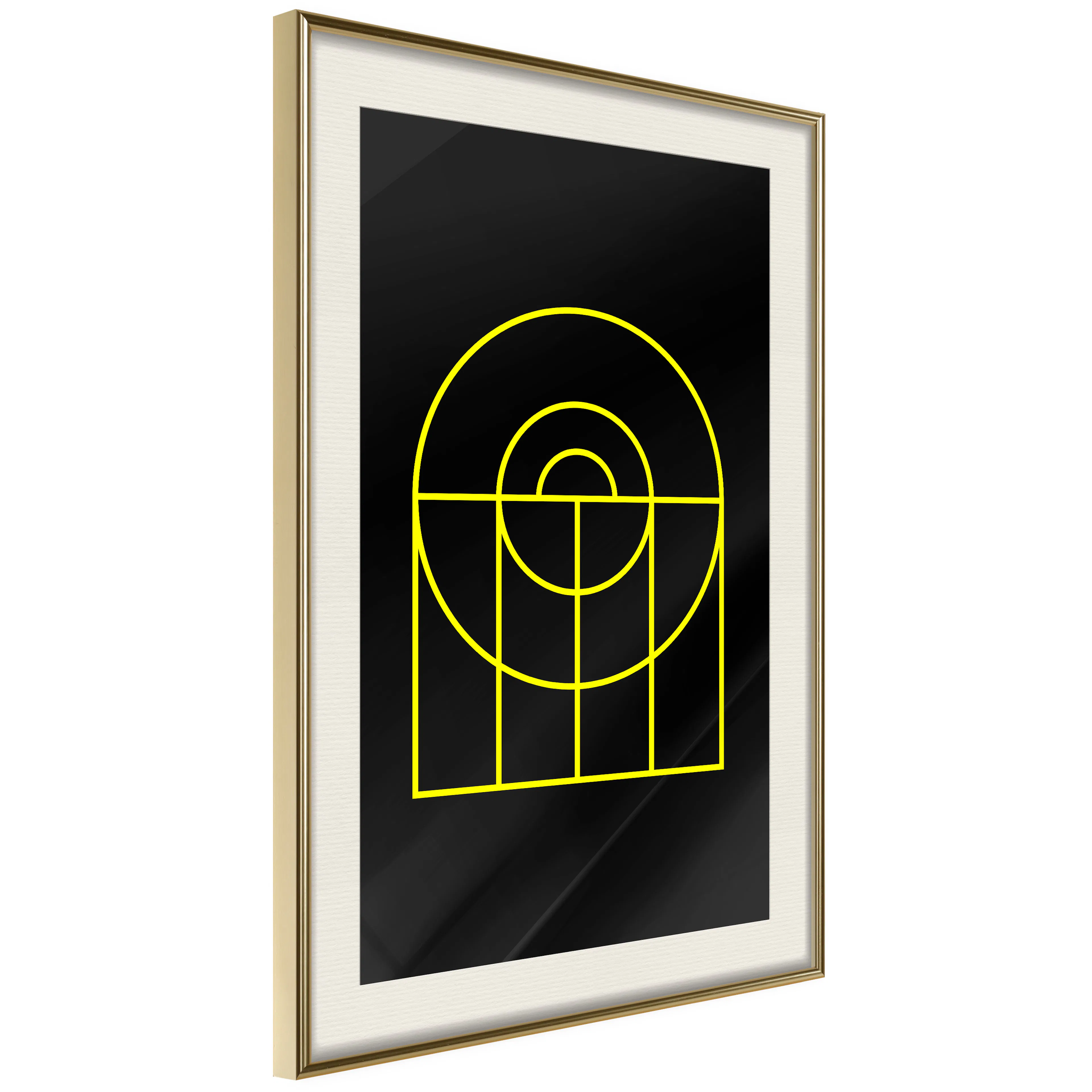 Poster Artgeist Affisch Black Geometry