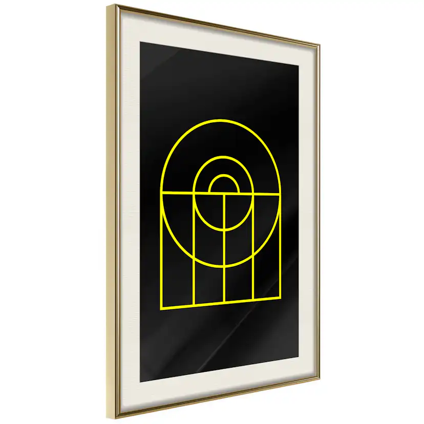 Poster Artgeist Affisch Black Geometry