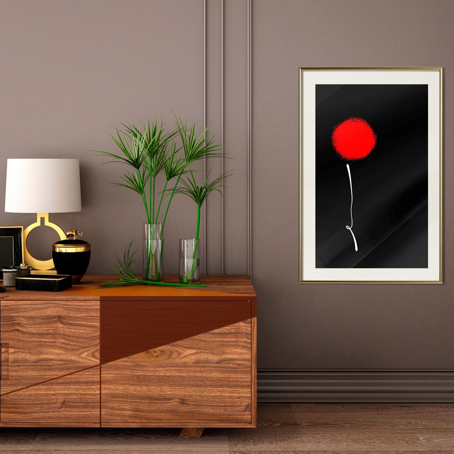 Poster Artgeist Affisch Minimalist Flower