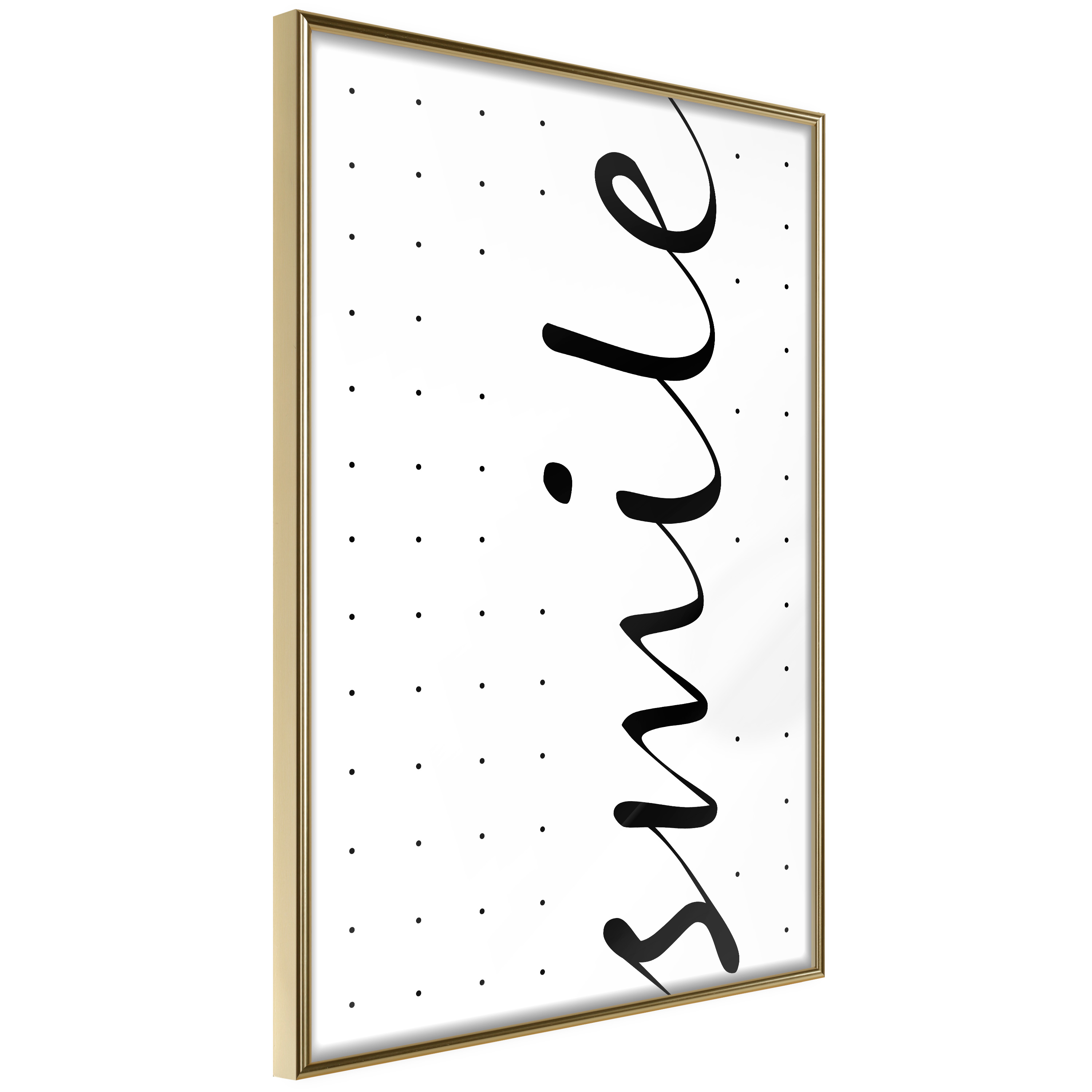 Poster Artgeist Affisch Black and White Smile