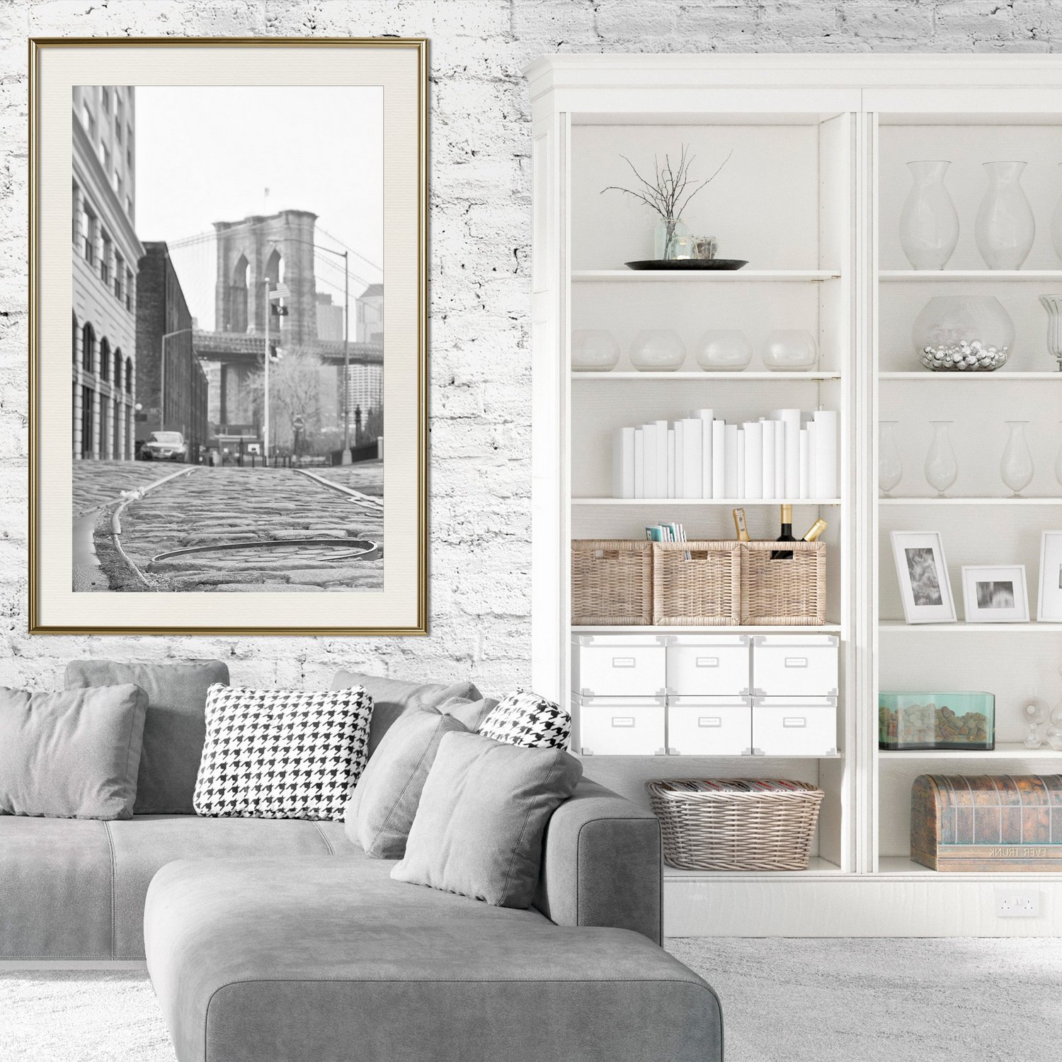 Poster Artgeist Affisch Brooklyn Bridge