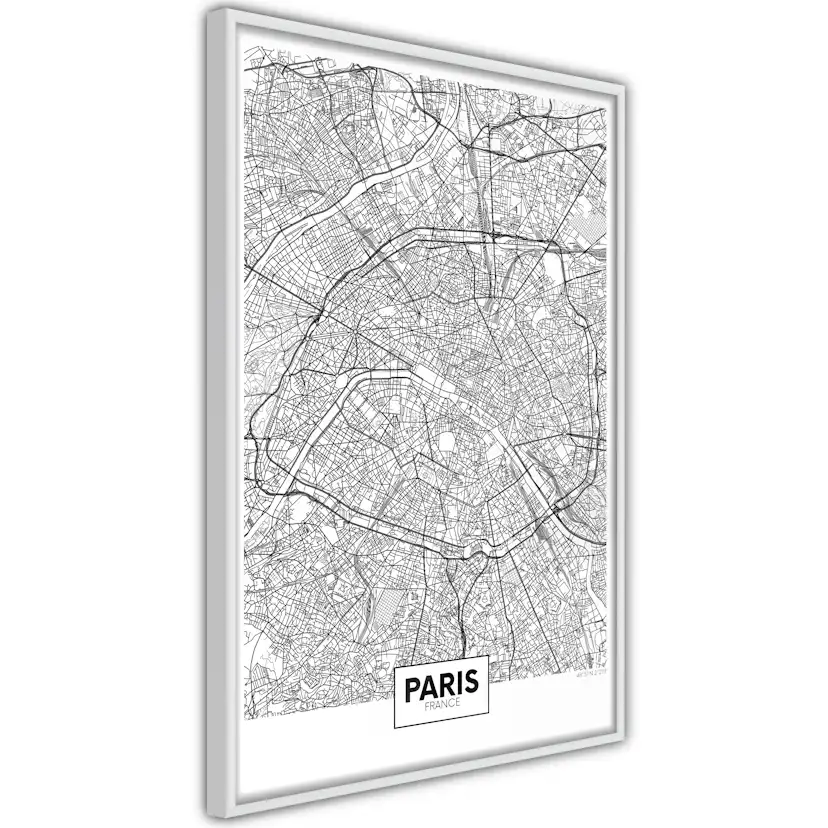 Poster Artgeist Affisch Map of Paris