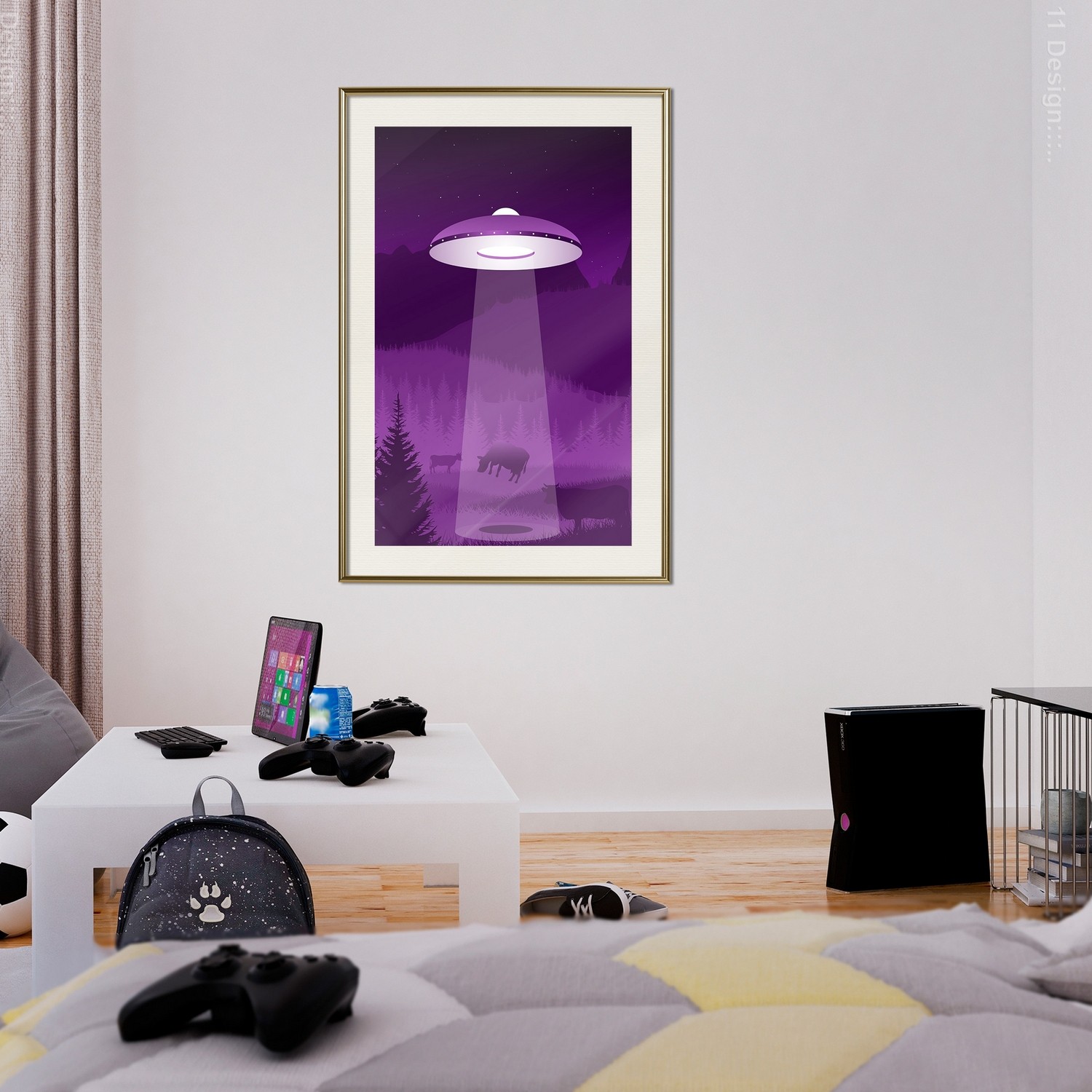 Poster Artgeist Affisch Ufo