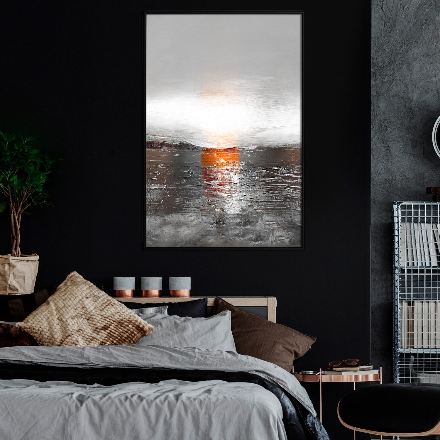 Poster Artgeist Affisch Abstract Sunset