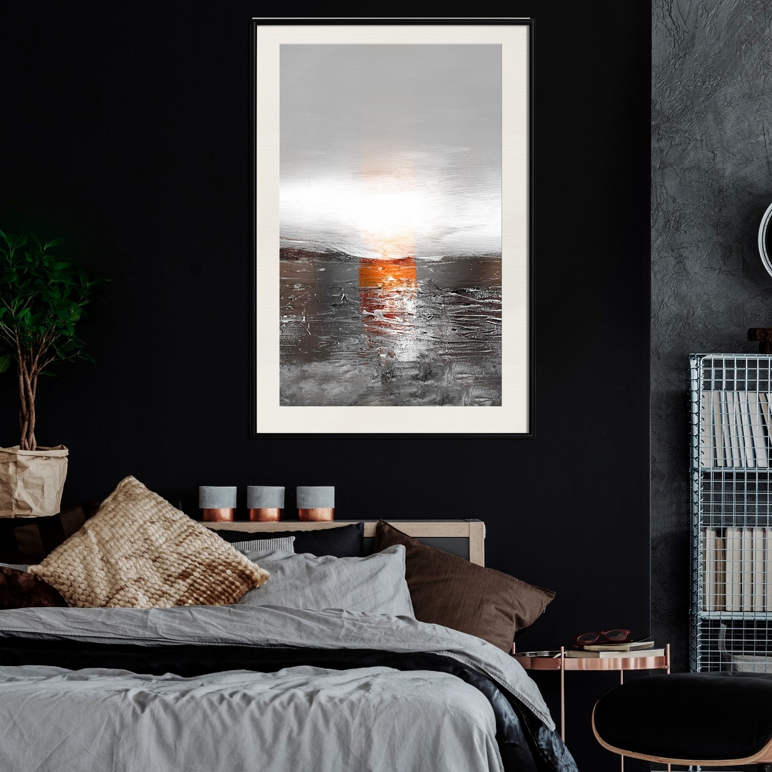 Poster Artgeist Affisch Abstract Sunset