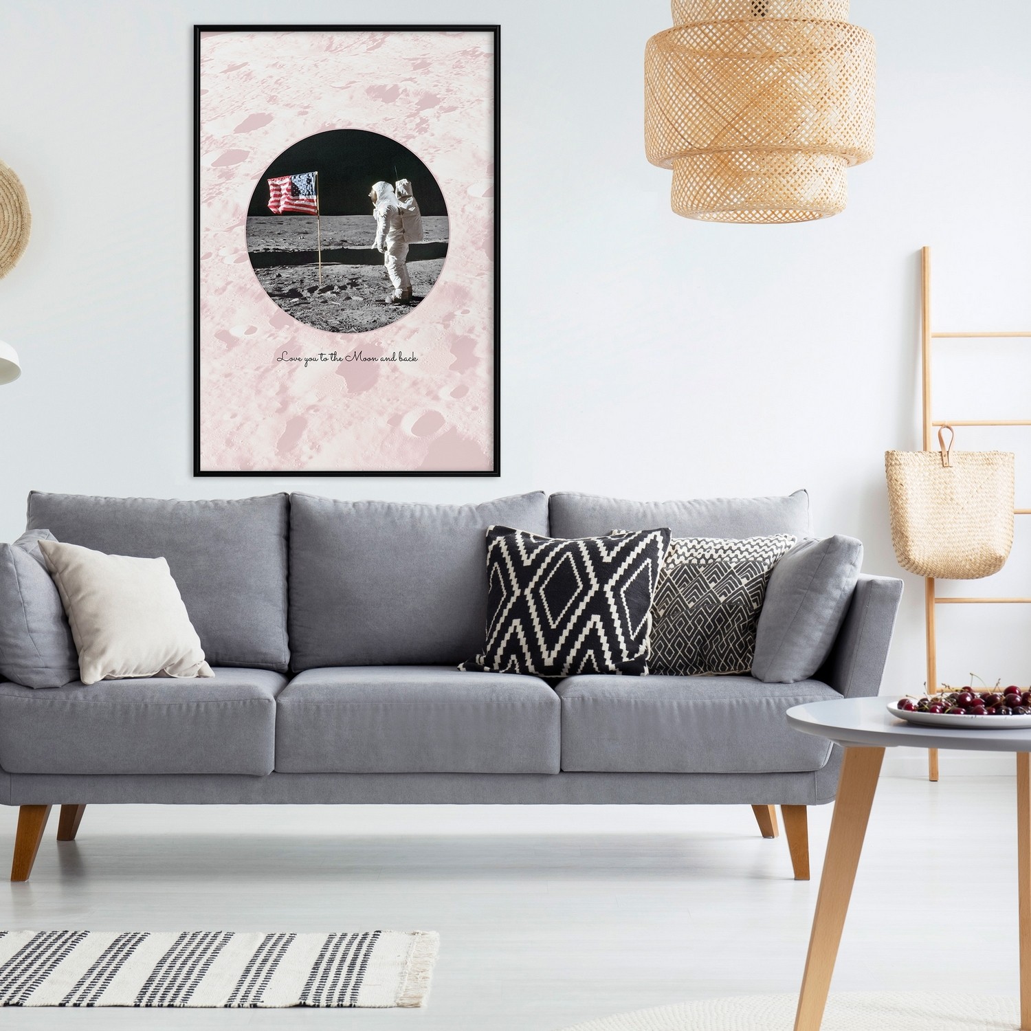 Poster Artgeist Affisch Love You to the Moon and Back