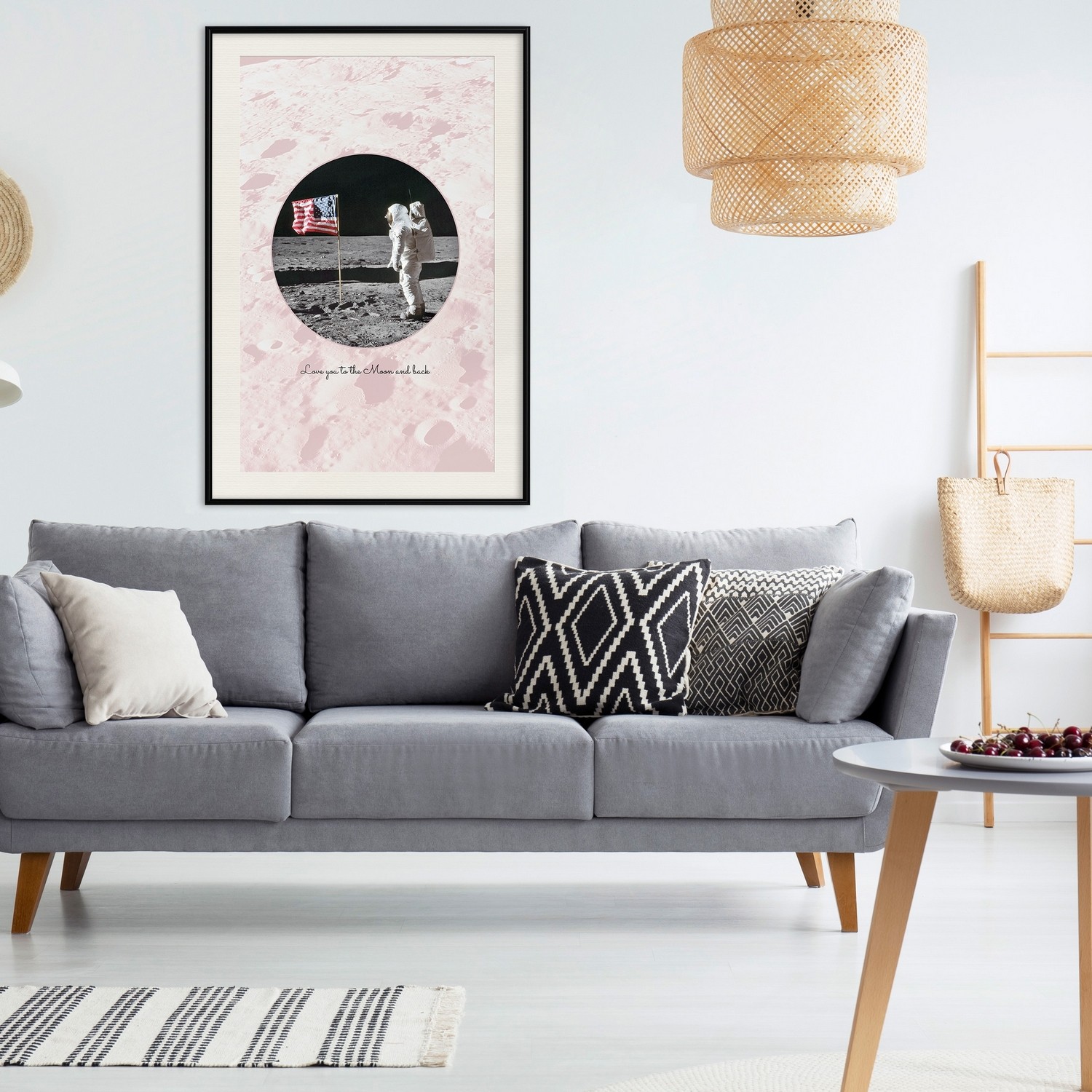 Poster Artgeist Affisch Love You to the Moon and Back