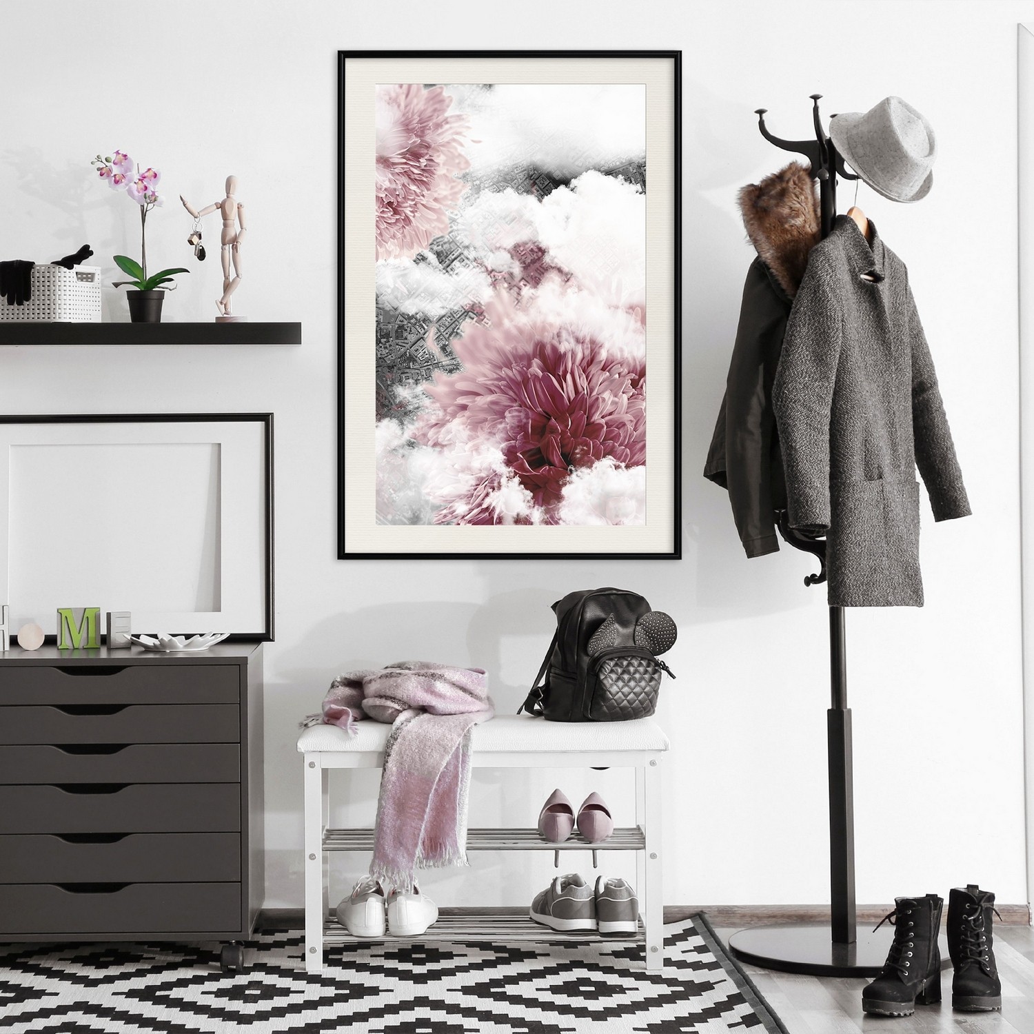 Poster Artgeist Affisch Flowers in the Clouds