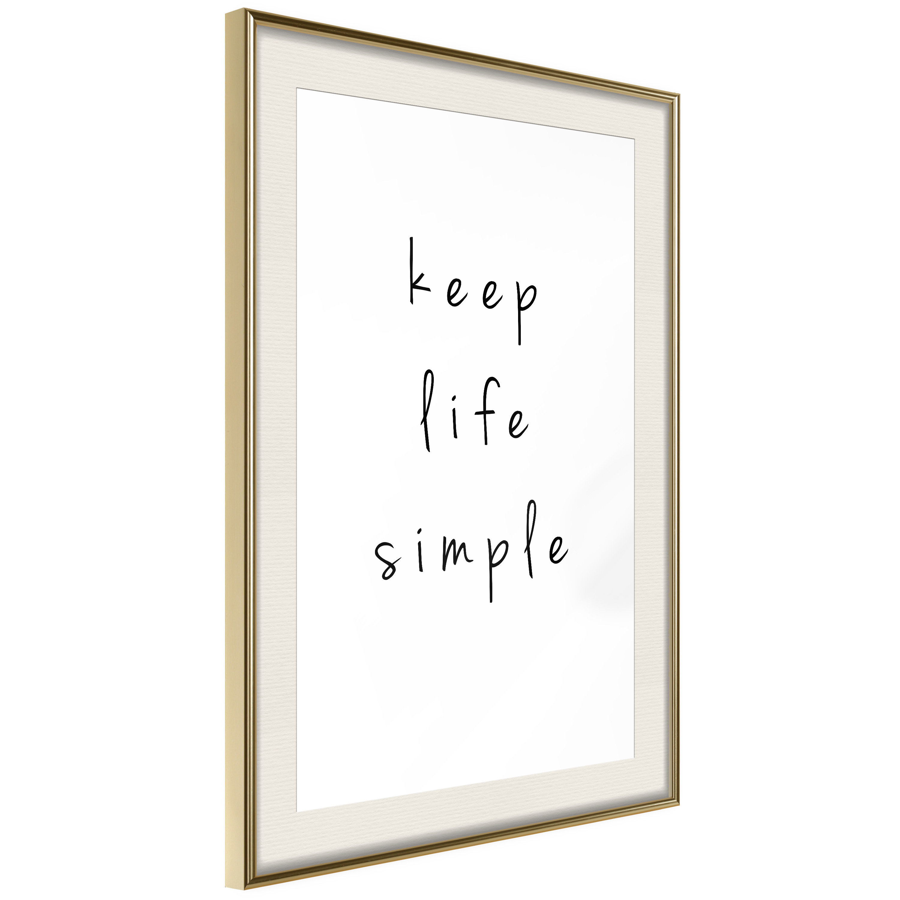 Poster Artgeist Affisch Keep Life Simple