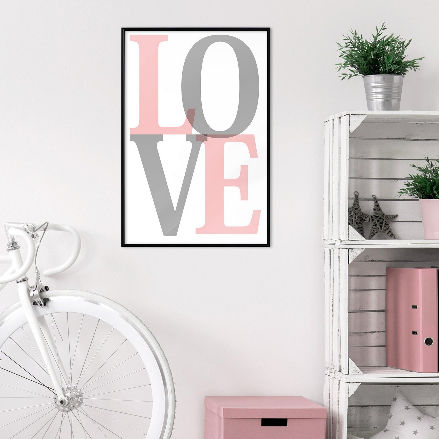 Poster Artgeist Affisch Grey Love