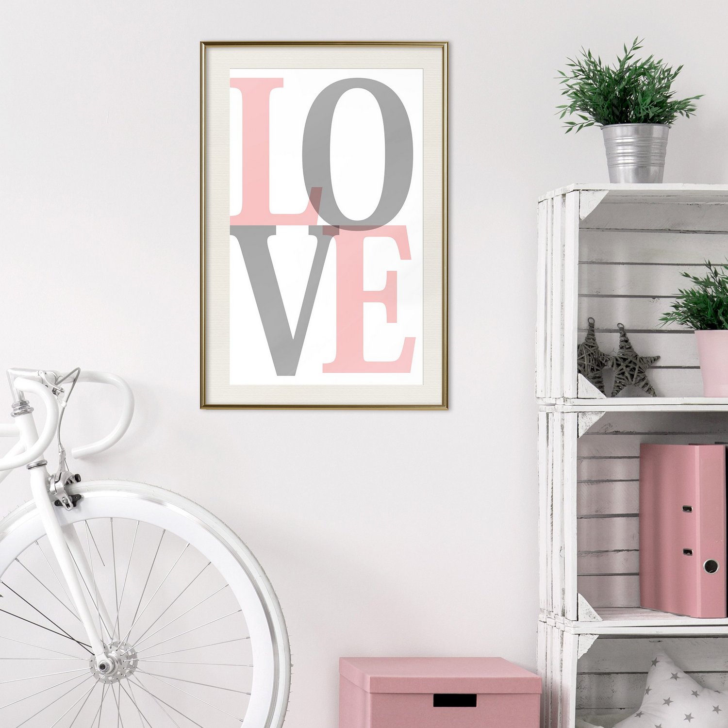 Poster Artgeist Affisch Grey Love